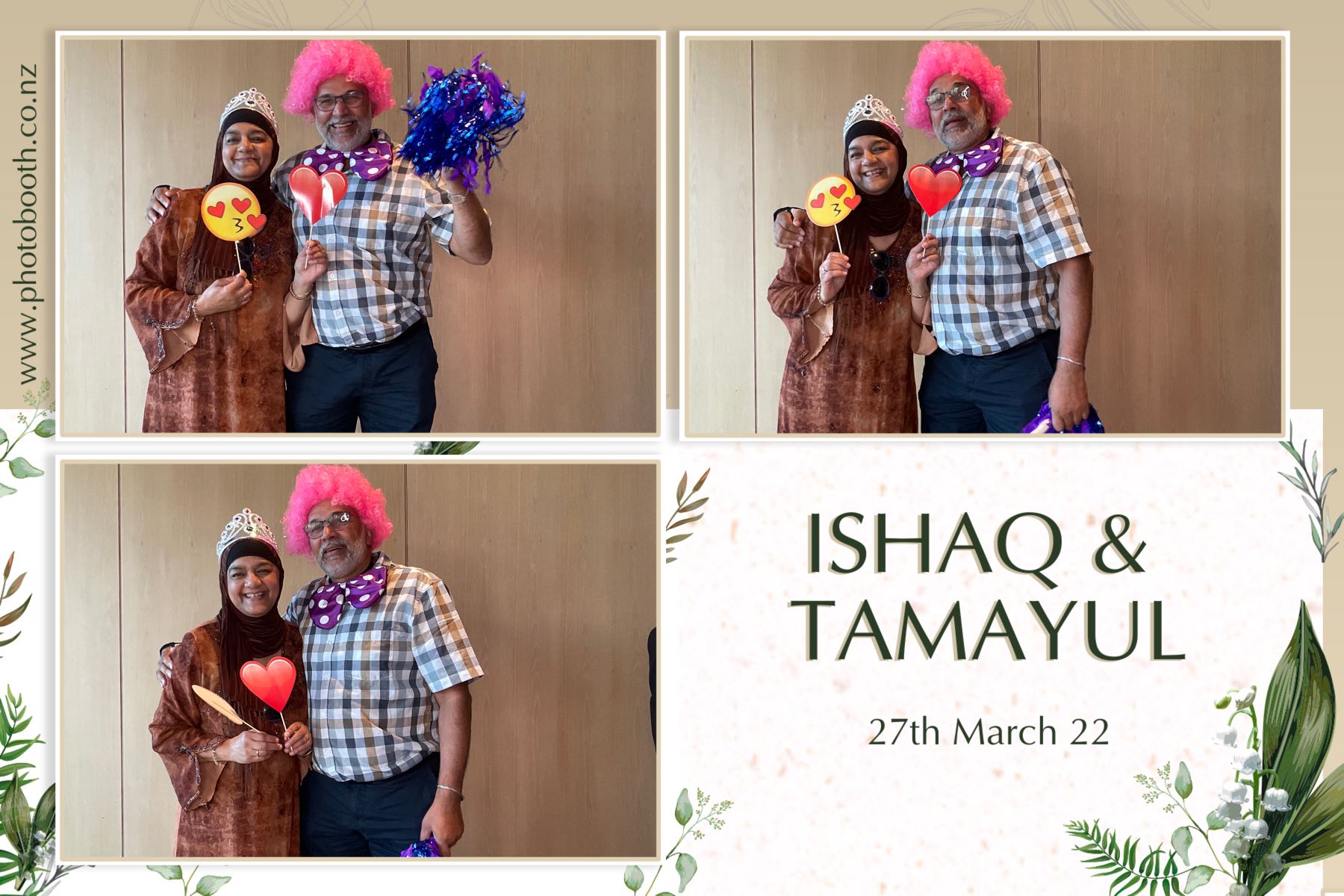 Ishaq & Tamayul's Wedding | View more photos from the event at gallery.photobooth.co.nz/u/SelfieCentral/Ishaq-Tamayuls-Wedding