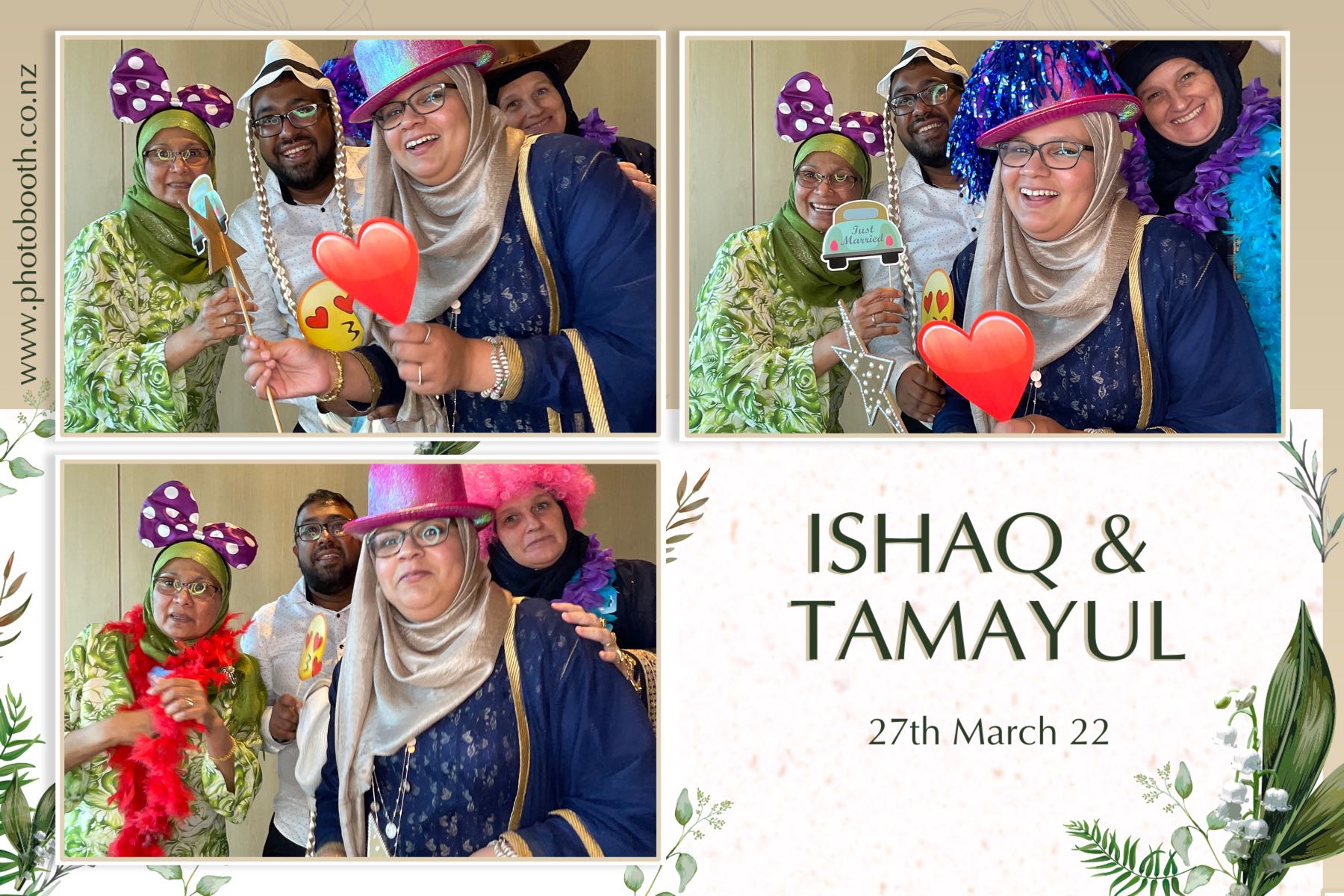 Ishaq & Tamayul's Wedding | View more photos from the event at gallery.photobooth.co.nz/u/SelfieCentral/Ishaq-Tamayuls-Wedding