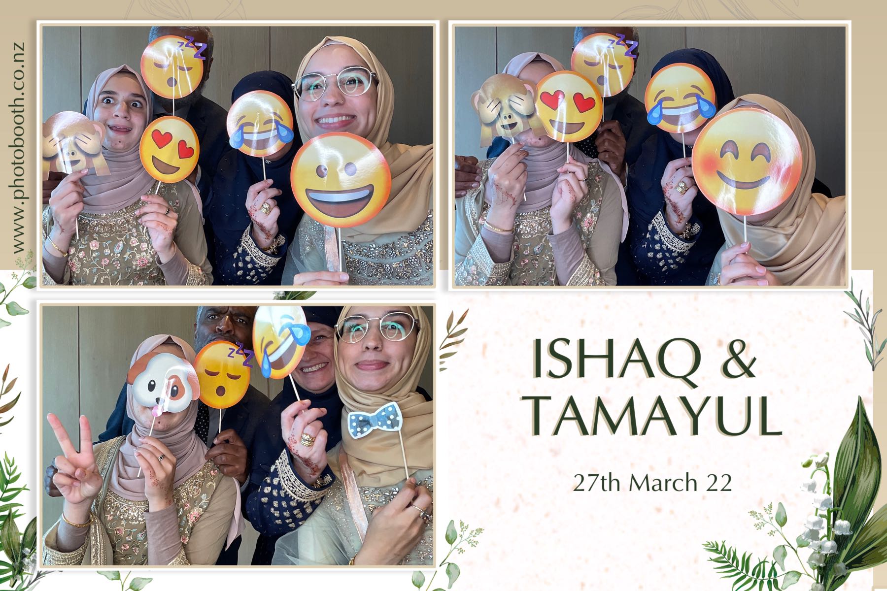 Ishaq & Tamayul's Wedding | View more photos from the event at gallery.photobooth.co.nz/u/SelfieCentral/Ishaq-Tamayuls-Wedding