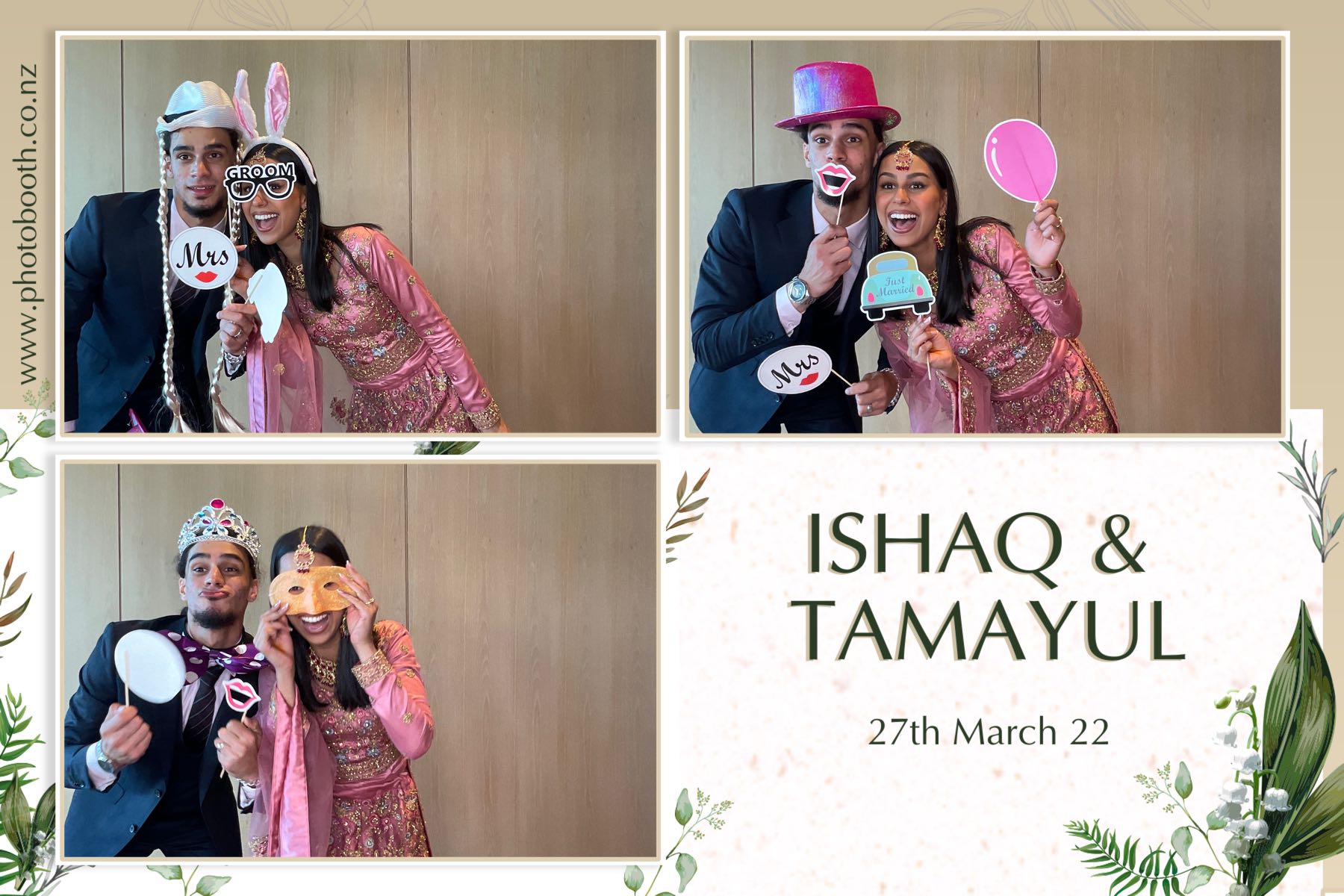 Ishaq & Tamayul's Wedding | View more photos from the event at gallery.photobooth.co.nz/u/SelfieCentral/Ishaq-Tamayuls-Wedding