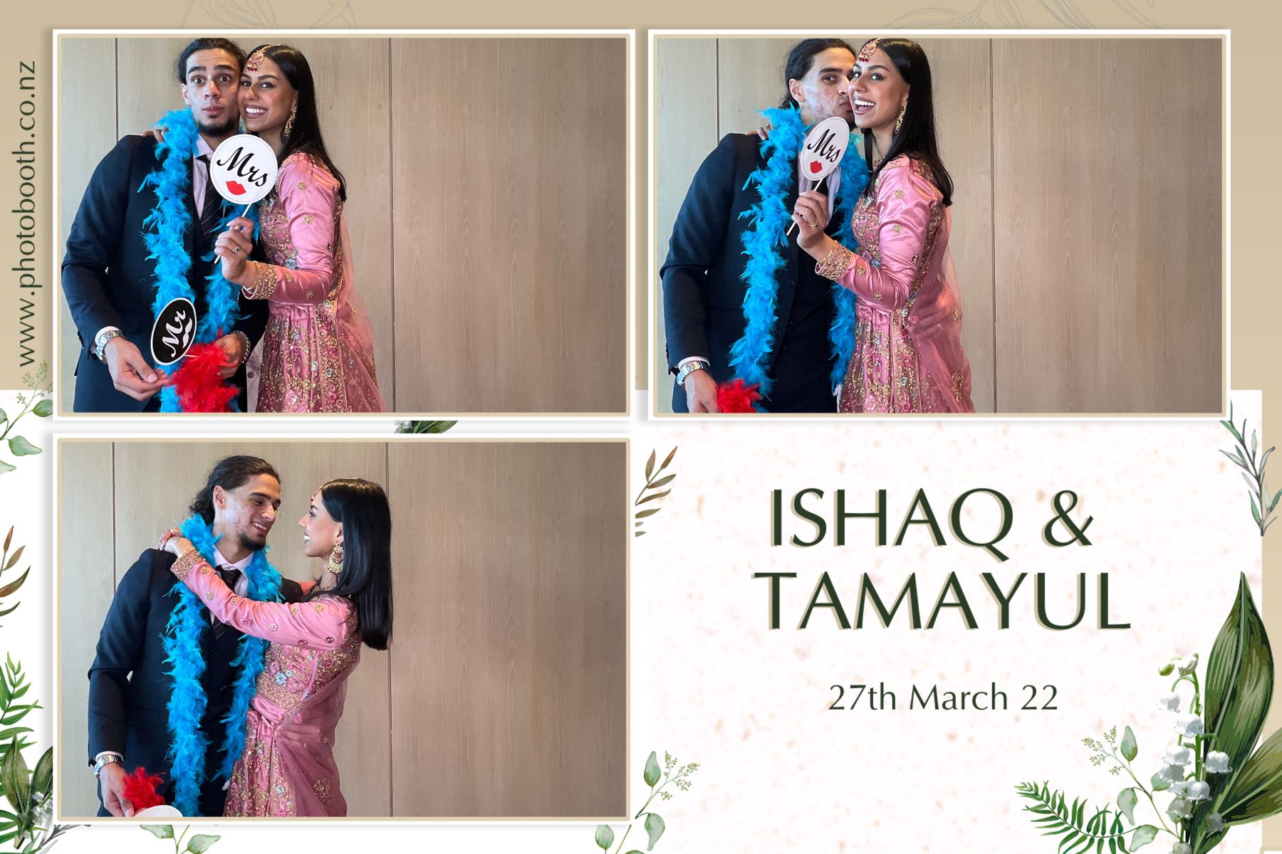Ishaq & Tamayul's Wedding | View more photos from the event at gallery.photobooth.co.nz/u/SelfieCentral/Ishaq-Tamayuls-Wedding
