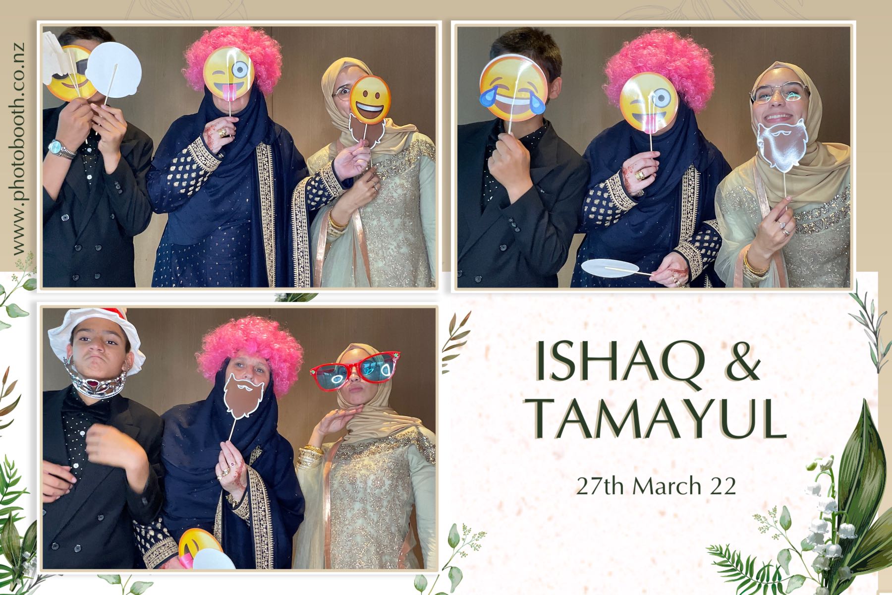 Ishaq & Tamayul's Wedding | View more photos from the event at gallery.photobooth.co.nz/u/SelfieCentral/Ishaq-Tamayuls-Wedding