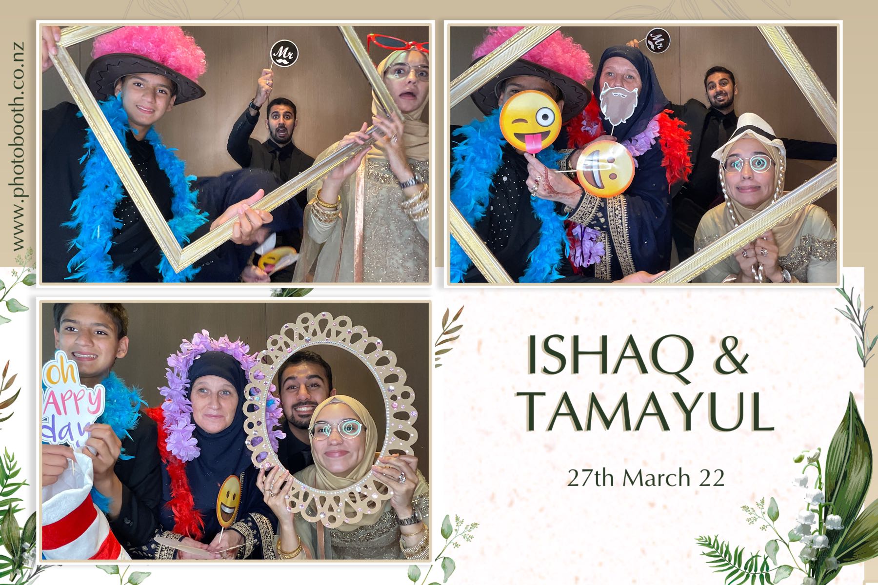 Ishaq & Tamayul's Wedding | View more photos from the event at gallery.photobooth.co.nz/u/SelfieCentral/Ishaq-Tamayuls-Wedding