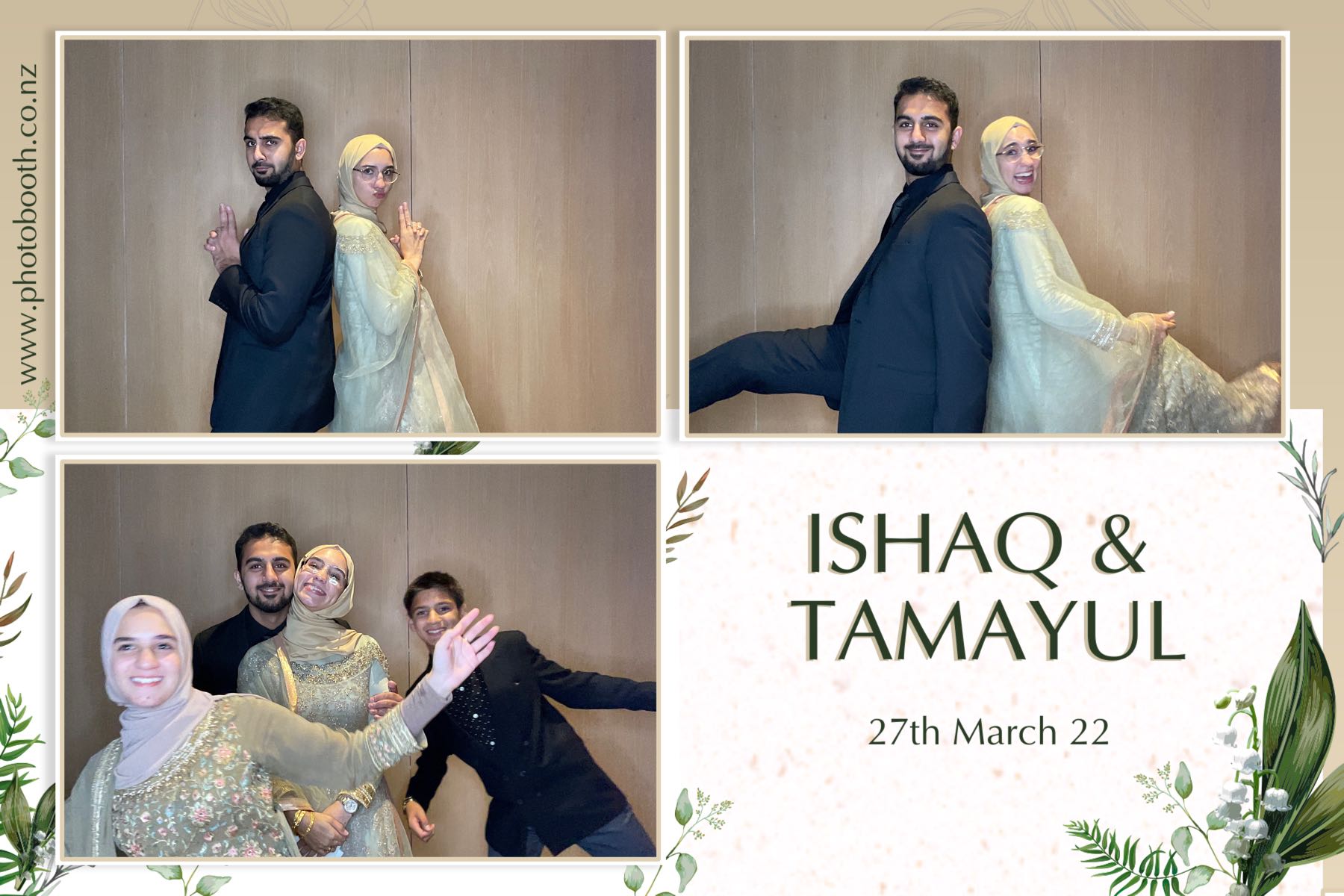 Ishaq & Tamayul's Wedding | View more photos from the event at gallery.photobooth.co.nz/u/SelfieCentral/Ishaq-Tamayuls-Wedding