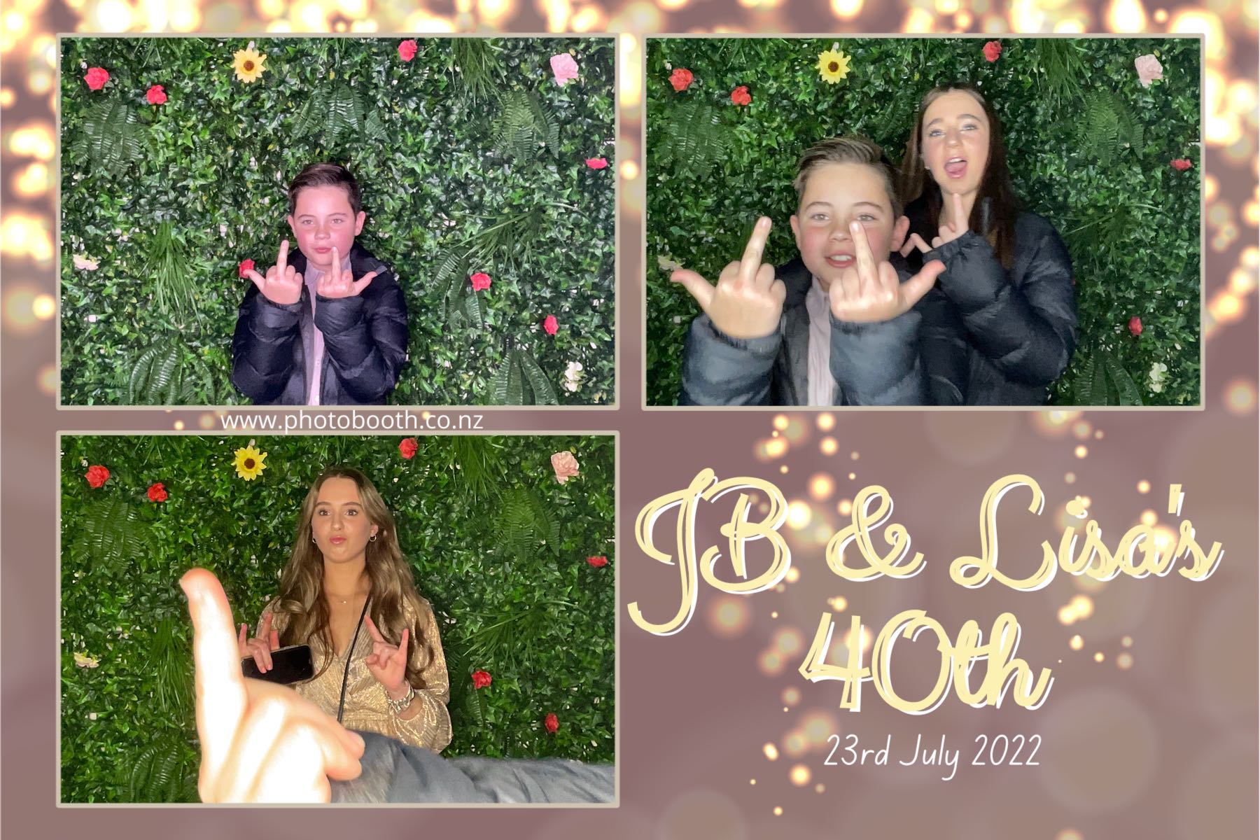 JB & Lisa's 40th Birthday | View more photos from the event at gallery.photobooth.co.nz/u/SelfieCentral/JB-Lisas-40th-Birthday
