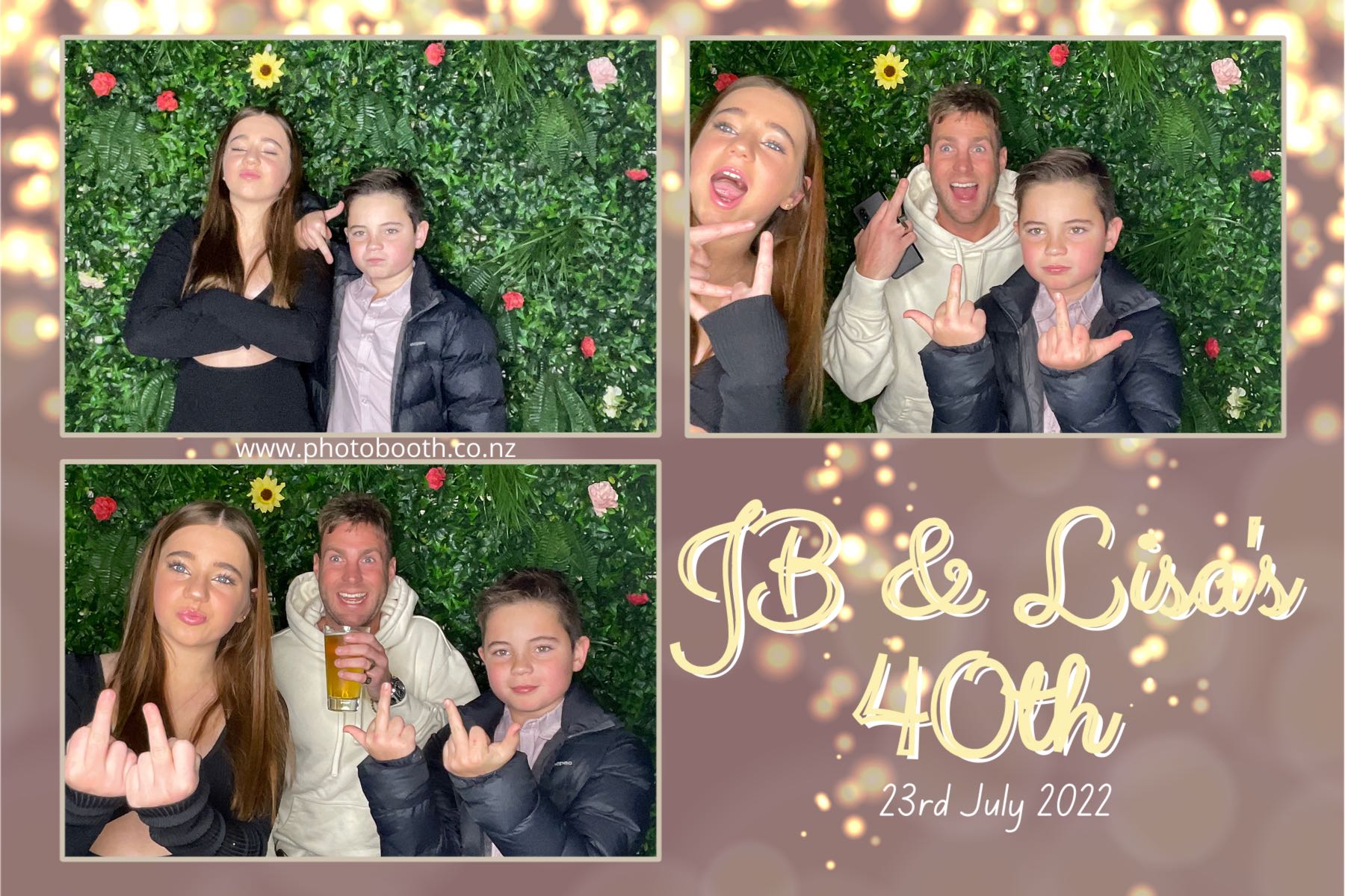 JB & Lisa's 40th Birthday | View more photos from the event at gallery.photobooth.co.nz/u/SelfieCentral/JB-Lisas-40th-Birthday