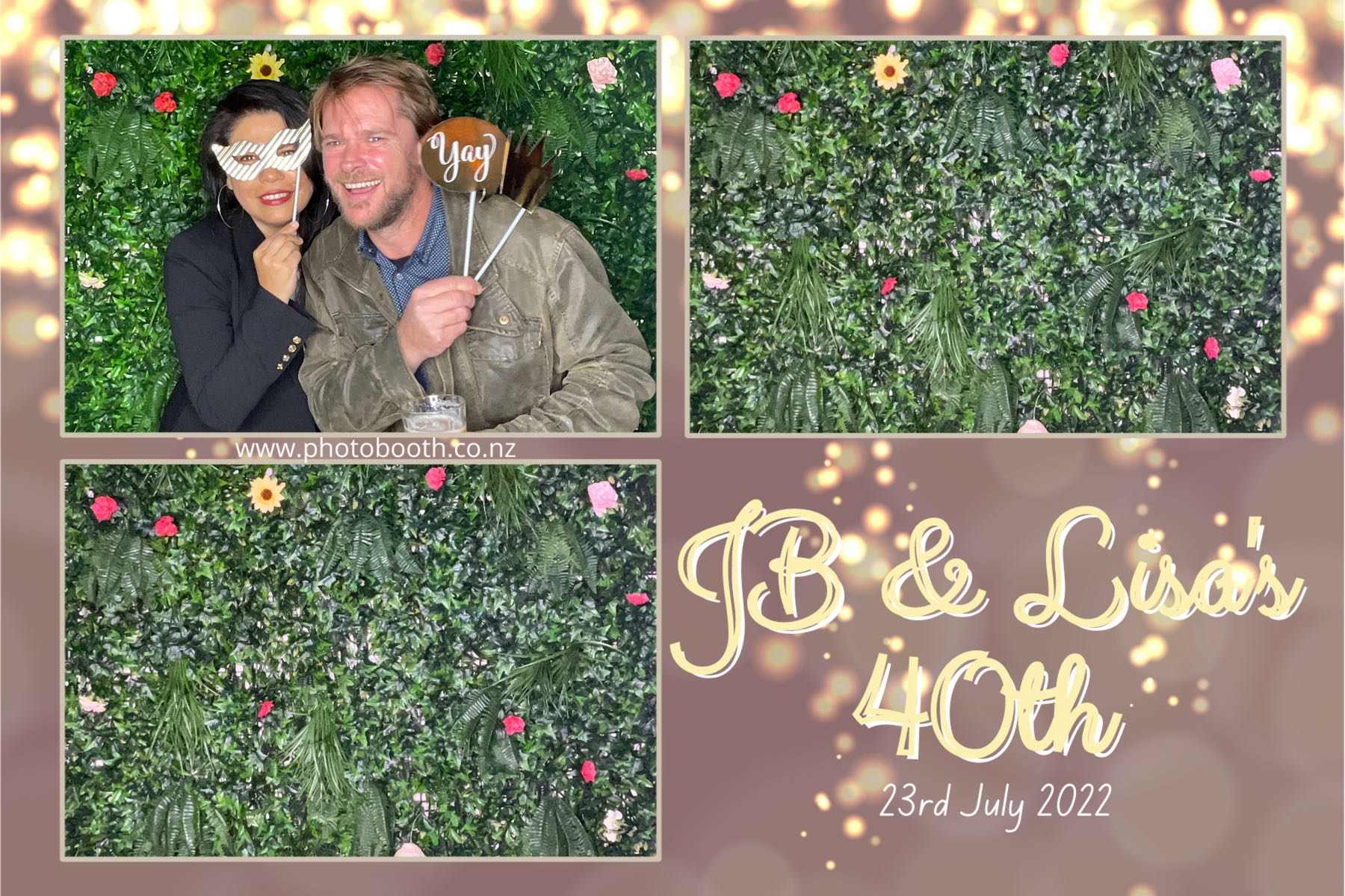 JB & Lisa's 40th Birthday | View more photos from the event at gallery.photobooth.co.nz/u/SelfieCentral/JB-Lisas-40th-Birthday