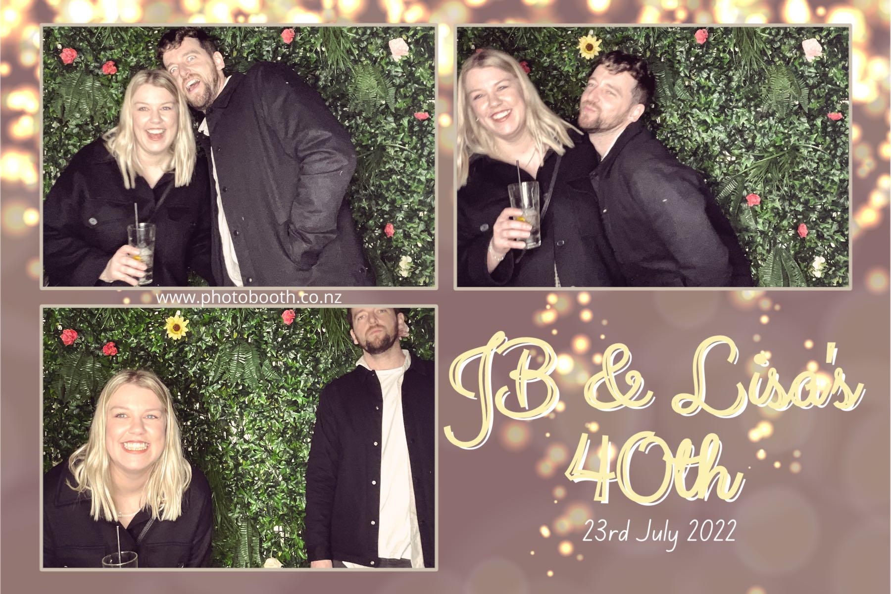JB & Lisa's 40th Birthday | View more photos from the event at gallery.photobooth.co.nz/u/SelfieCentral/JB-Lisas-40th-Birthday