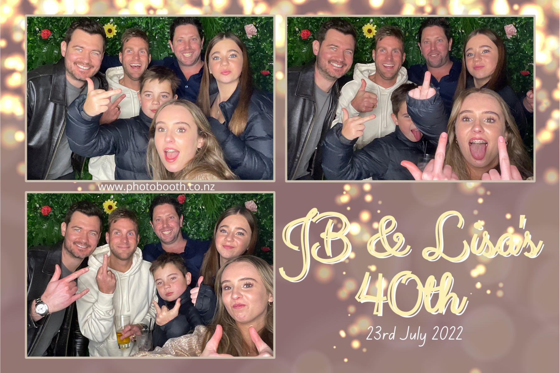 JB & Lisa's 40th Birthday | View more photos from the event at gallery.photobooth.co.nz/u/SelfieCentral/JB-Lisas-40th-Birthday