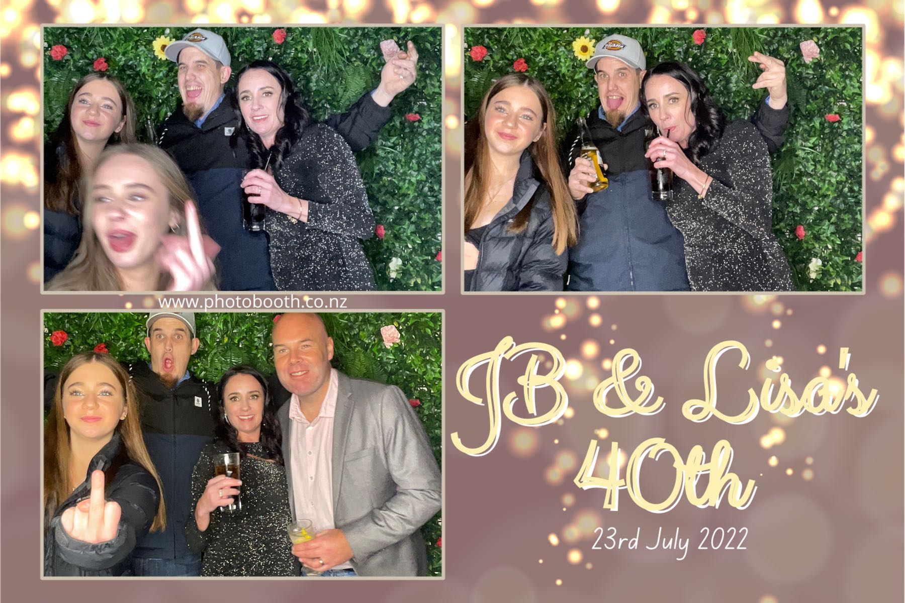 JB & Lisa's 40th Birthday | View more photos from the event at gallery.photobooth.co.nz/u/SelfieCentral/JB-Lisas-40th-Birthday