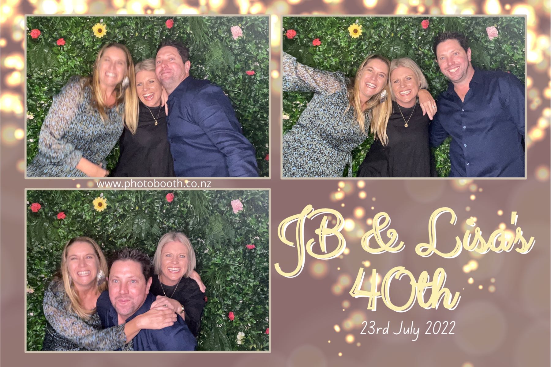 JB & Lisa's 40th Birthday | View more photos from the event at gallery.photobooth.co.nz/u/SelfieCentral/JB-Lisas-40th-Birthday