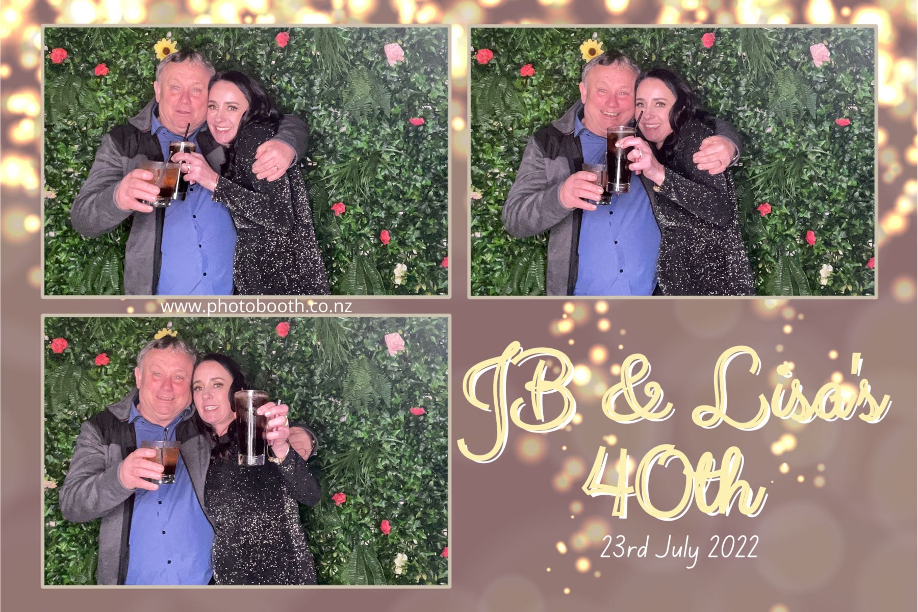 JB & Lisa's 40th Birthday | View more photos from the event at gallery.photobooth.co.nz/u/SelfieCentral/JB-Lisas-40th-Birthday
