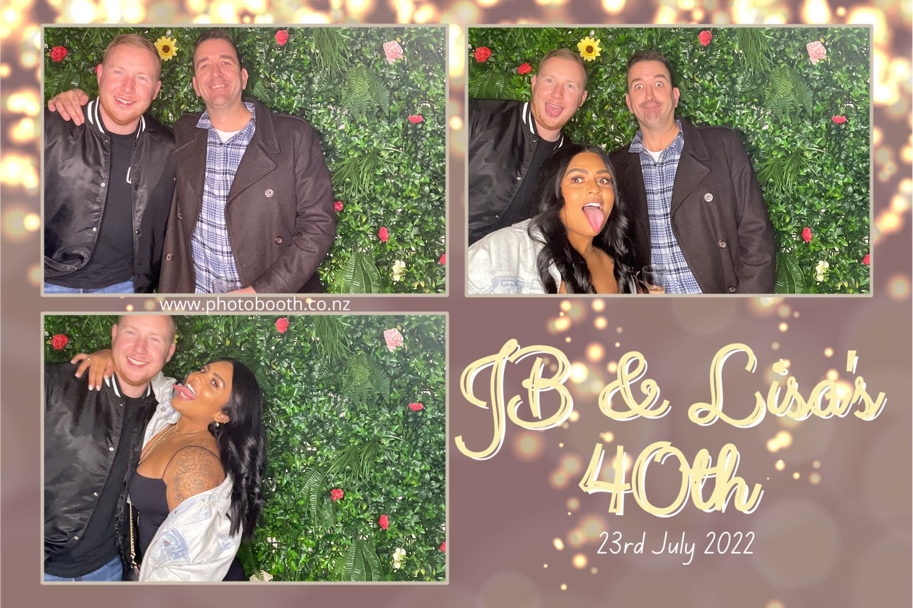 JB & Lisa's 40th Birthday | View more photos from the event at gallery.photobooth.co.nz/u/SelfieCentral/JB-Lisas-40th-Birthday