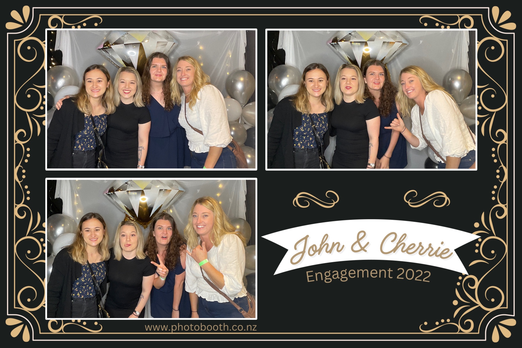 John & Cherrie's Engagement | View more photos from the event at gallery.photobooth.co.nz/u/SelfieCentral/John-Cherries-Engagement