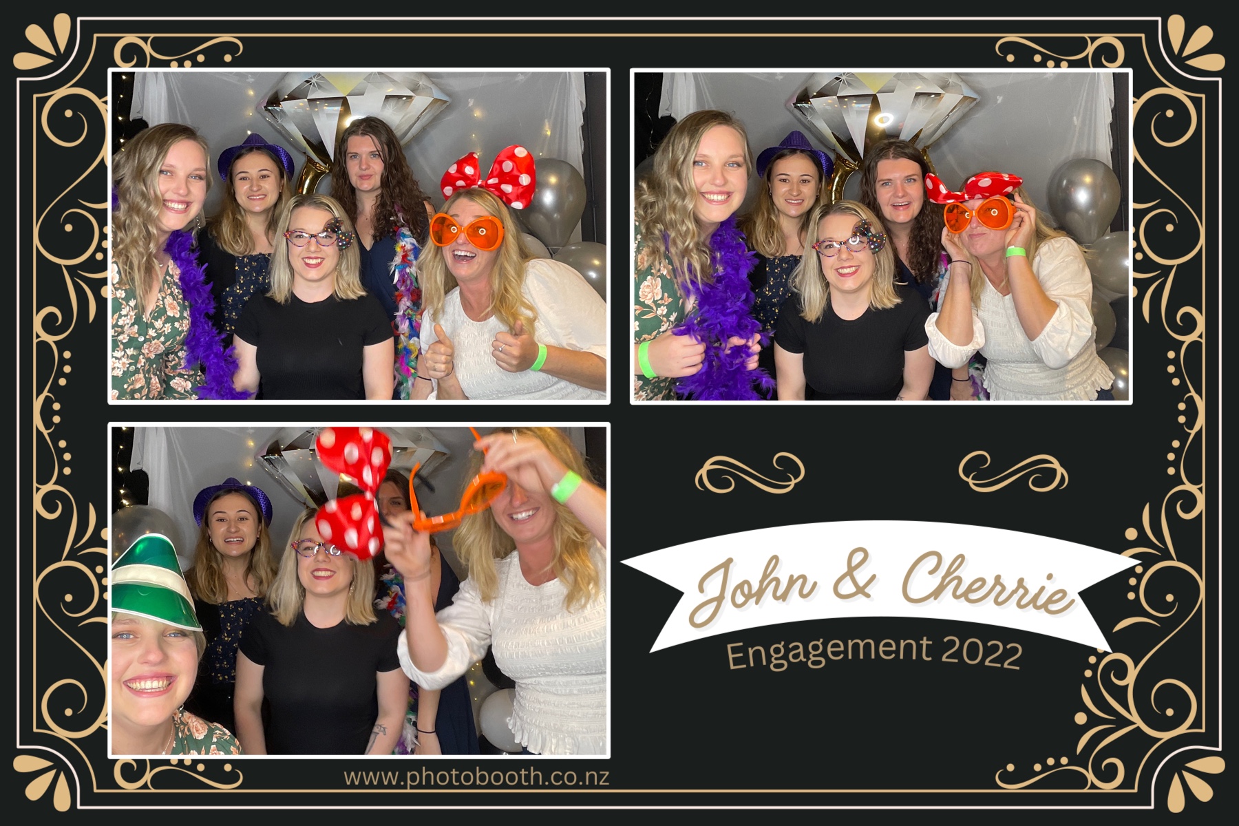John & Cherrie's Engagement | View more photos from the event at gallery.photobooth.co.nz/u/SelfieCentral/John-Cherries-Engagement
