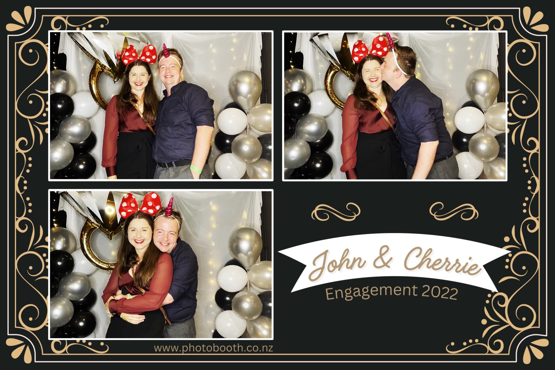 John & Cherrie's Engagement | View more photos from the event at gallery.photobooth.co.nz/u/SelfieCentral/John-Cherries-Engagement