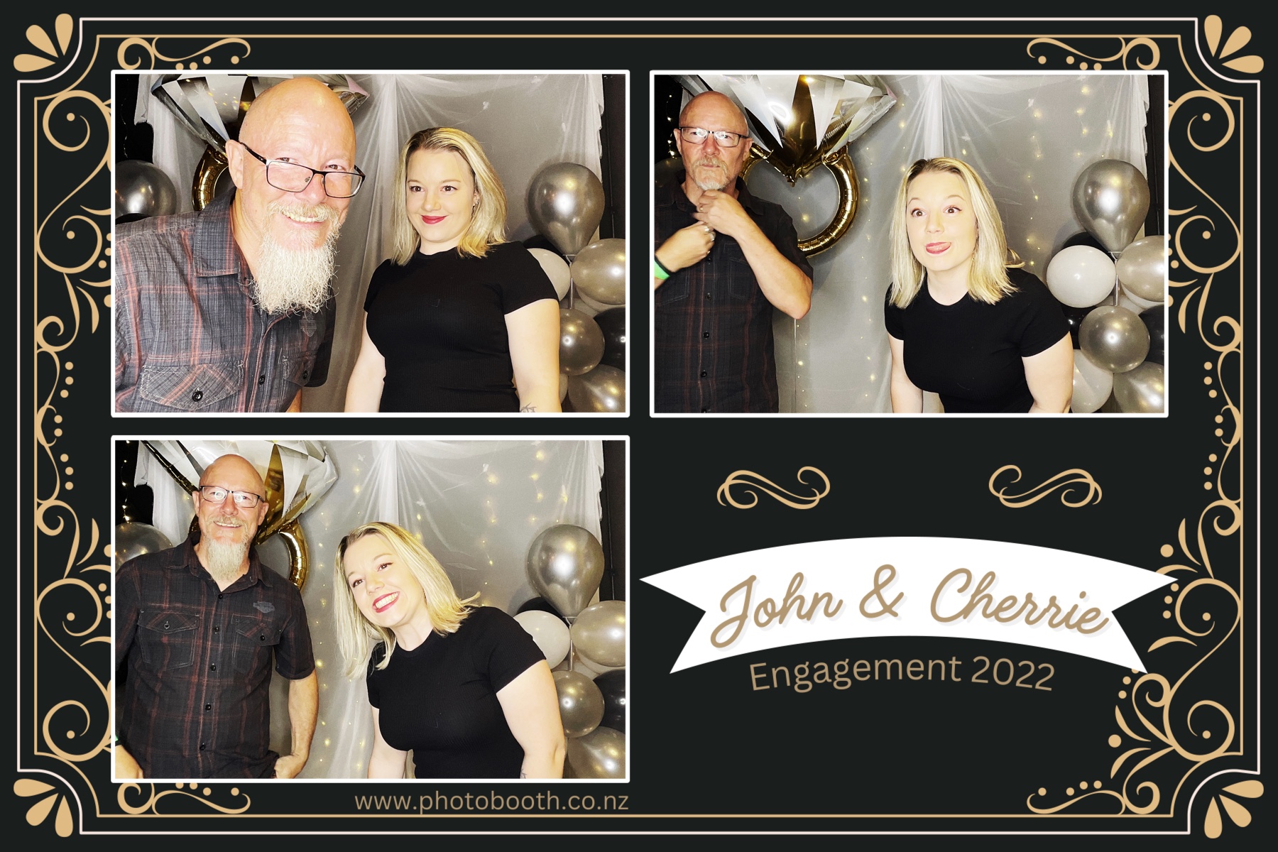 John & Cherrie's Engagement | View more photos from the event at gallery.photobooth.co.nz/u/SelfieCentral/John-Cherries-Engagement