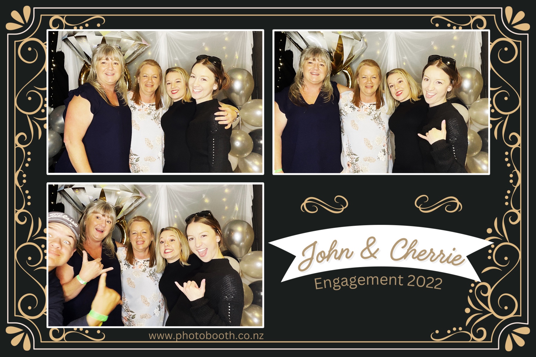 John & Cherrie's Engagement | View more photos from the event at gallery.photobooth.co.nz/u/SelfieCentral/John-Cherries-Engagement