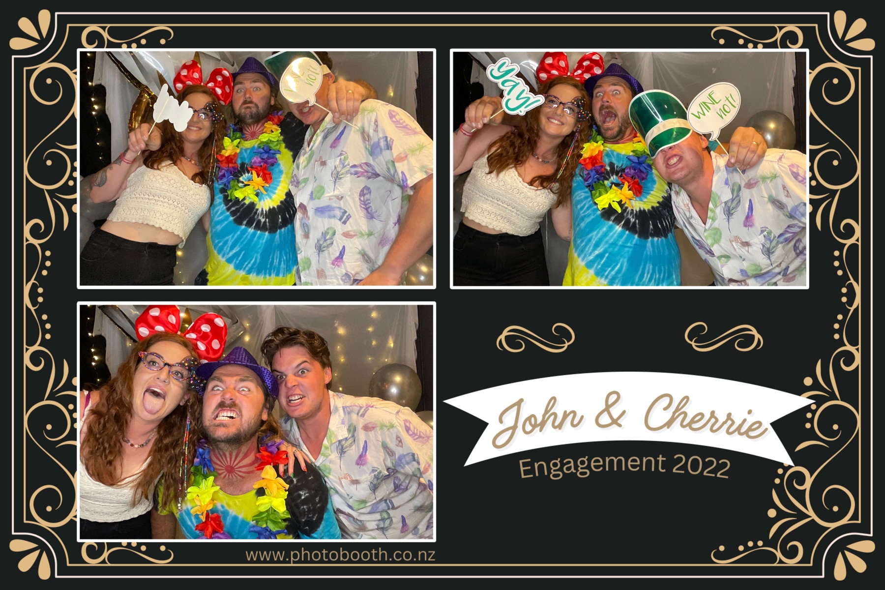 John & Cherrie's Engagement | View more photos from the event at gallery.photobooth.co.nz/u/SelfieCentral/John-Cherries-Engagement