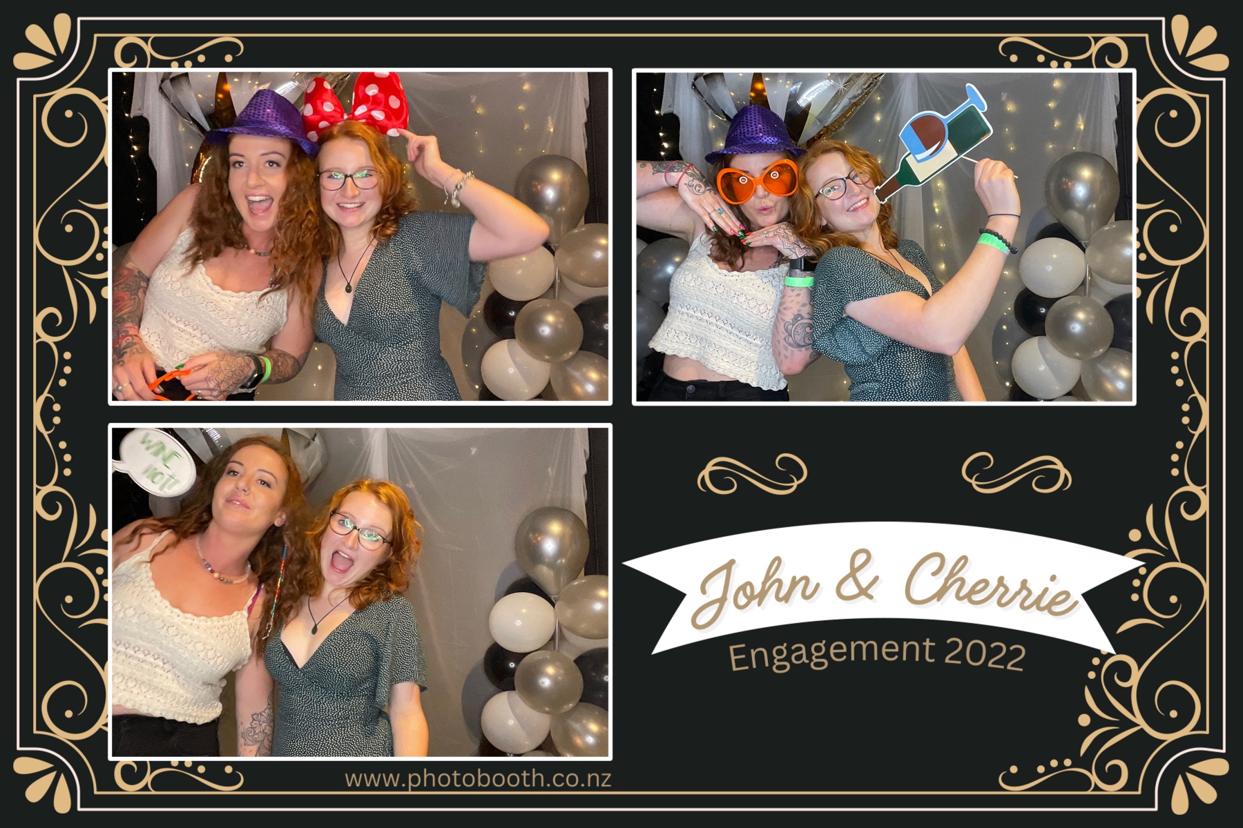 John & Cherrie's Engagement | View more photos from the event at gallery.photobooth.co.nz/u/SelfieCentral/John-Cherries-Engagement