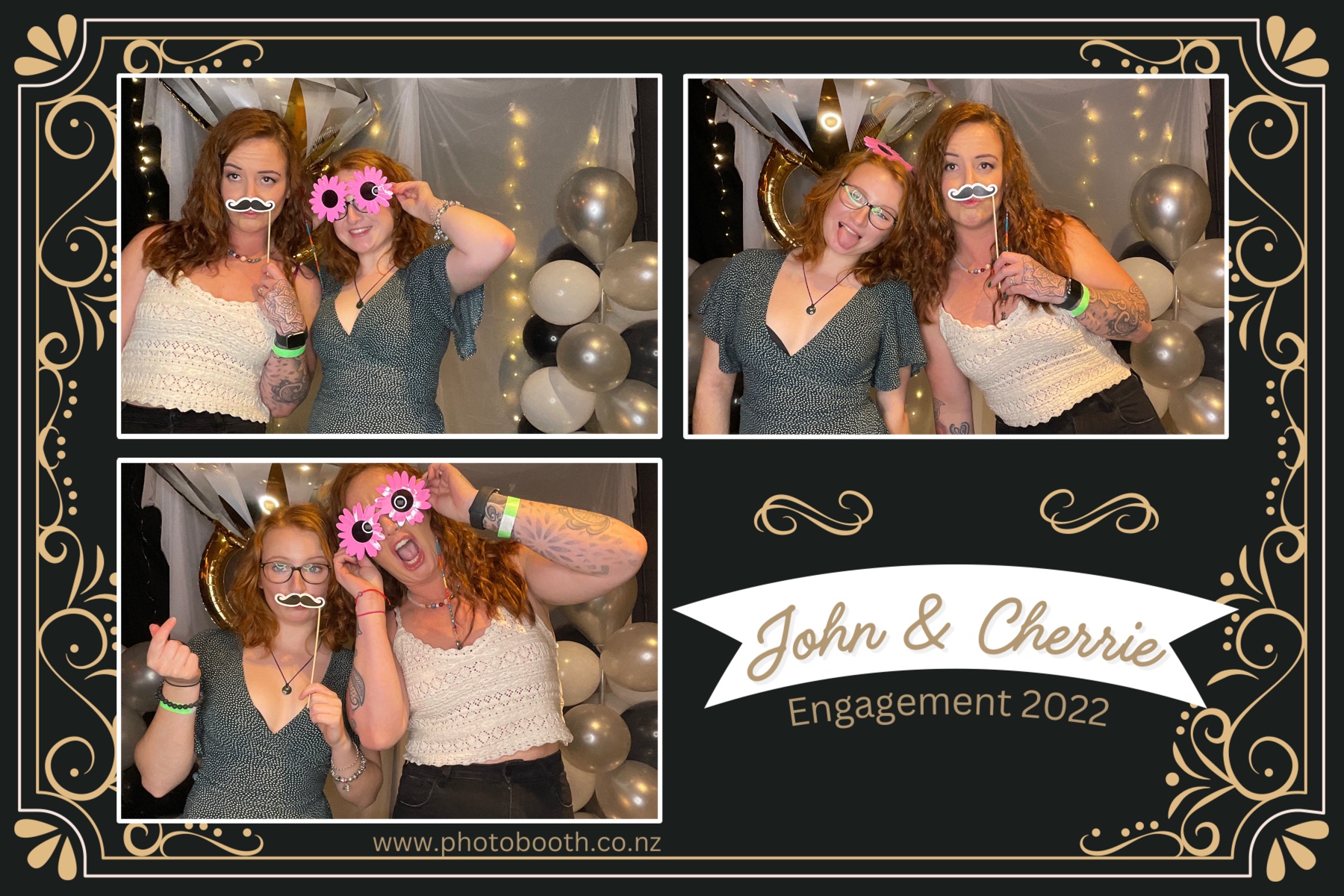 John & Cherrie's Engagement | View more photos from the event at gallery.photobooth.co.nz/u/SelfieCentral/John-Cherries-Engagement