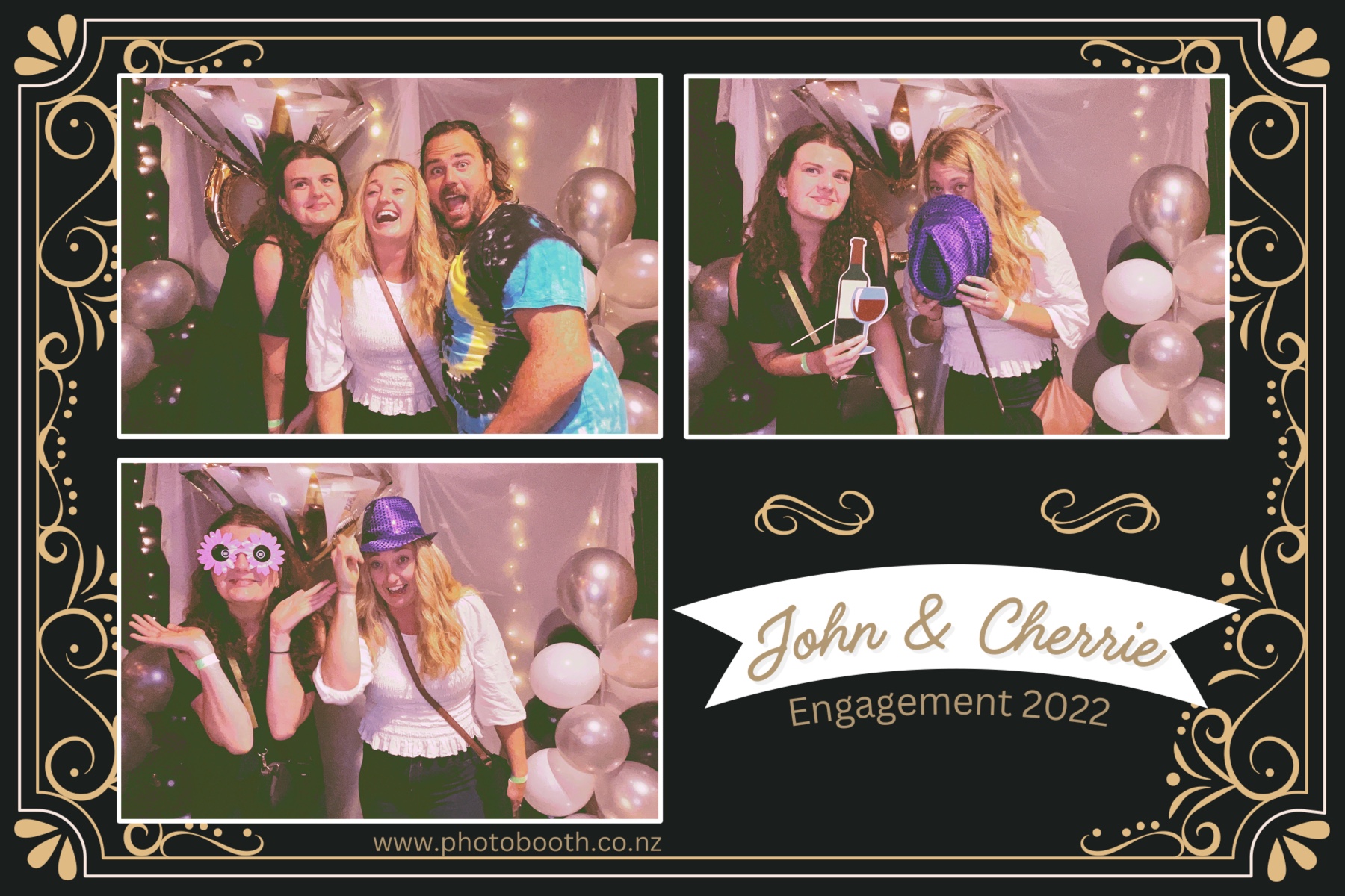 John & Cherrie's Engagement | View more photos from the event at gallery.photobooth.co.nz/u/SelfieCentral/John-Cherries-Engagement