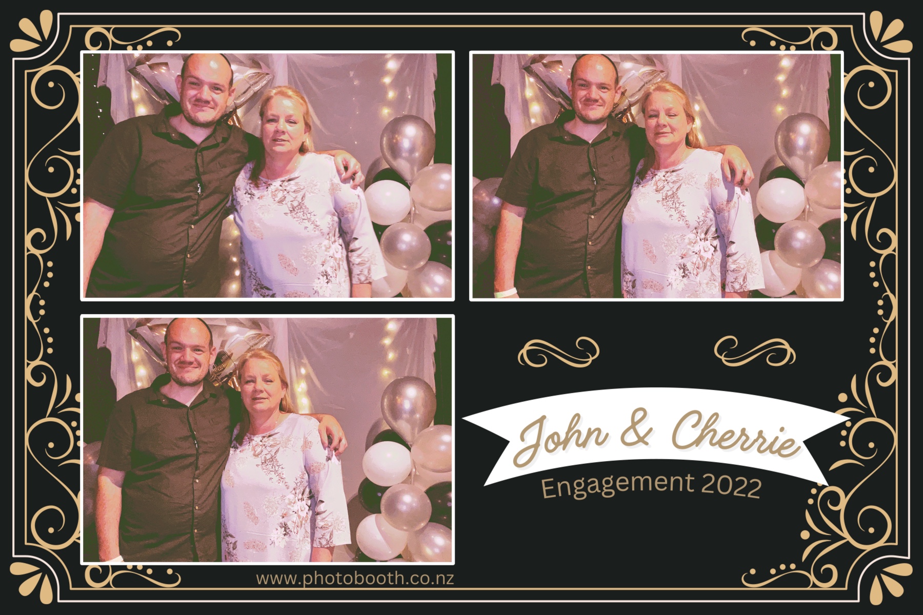 John & Cherrie's Engagement | View more photos from the event at gallery.photobooth.co.nz/u/SelfieCentral/John-Cherries-Engagement