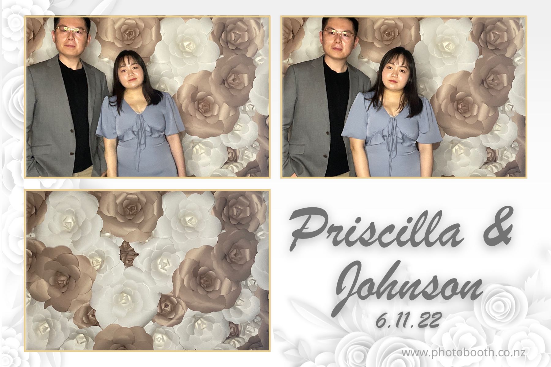 Johnson & Priscilla's Wedding | View more photos from the event at gallery.photobooth.co.nz/u/SelfieCentral/Johnson-Priscillas-Wedding