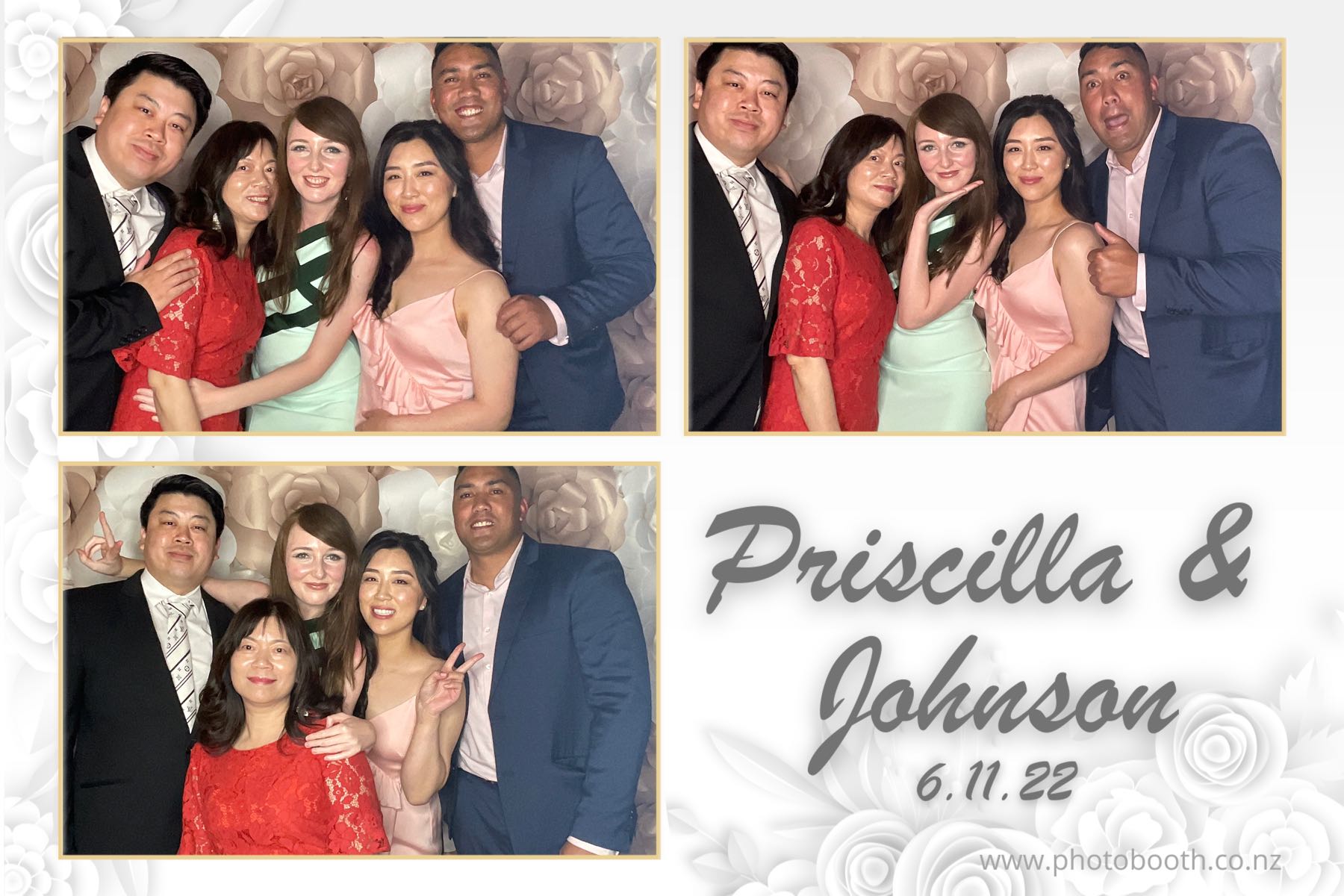 Johnson & Priscilla's Wedding | View more photos from the event at gallery.photobooth.co.nz/u/SelfieCentral/Johnson-Priscillas-Wedding