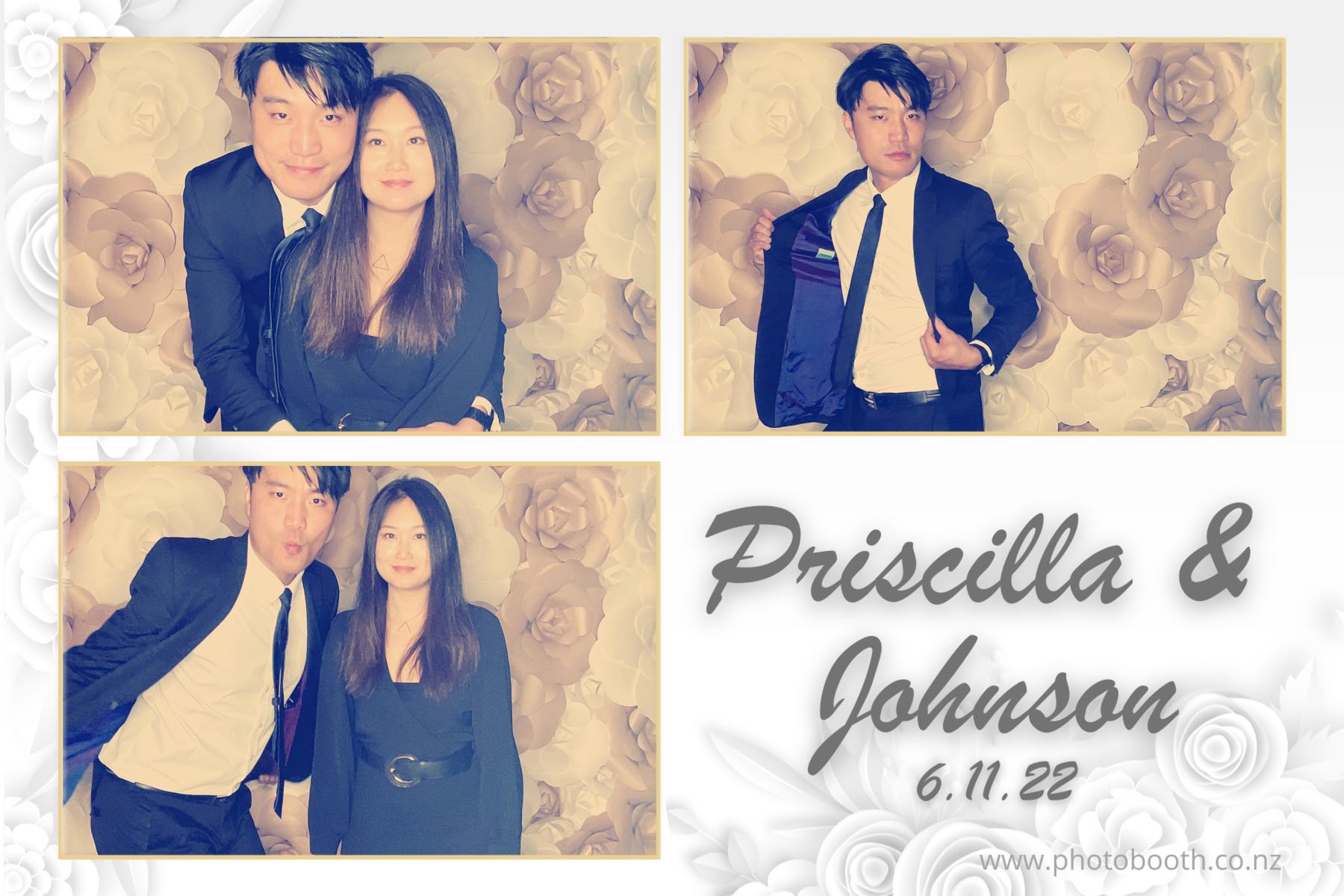 Johnson & Priscilla's Wedding | View more photos from the event at gallery.photobooth.co.nz/u/SelfieCentral/Johnson-Priscillas-Wedding