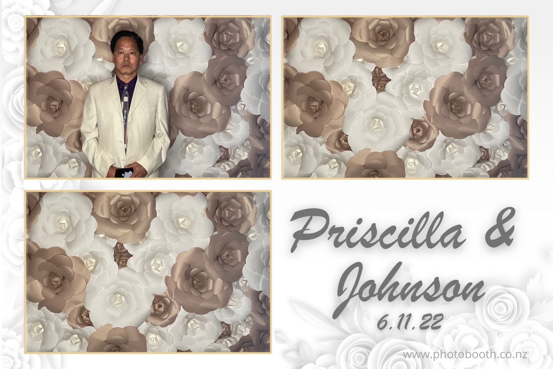Johnson & Priscilla's Wedding | View more photos from the event at gallery.photobooth.co.nz/u/SelfieCentral/Johnson-Priscillas-Wedding