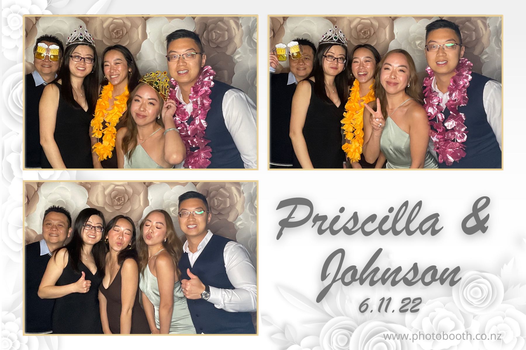 Johnson & Priscilla's Wedding | View more photos from the event at gallery.photobooth.co.nz/u/SelfieCentral/Johnson-Priscillas-Wedding