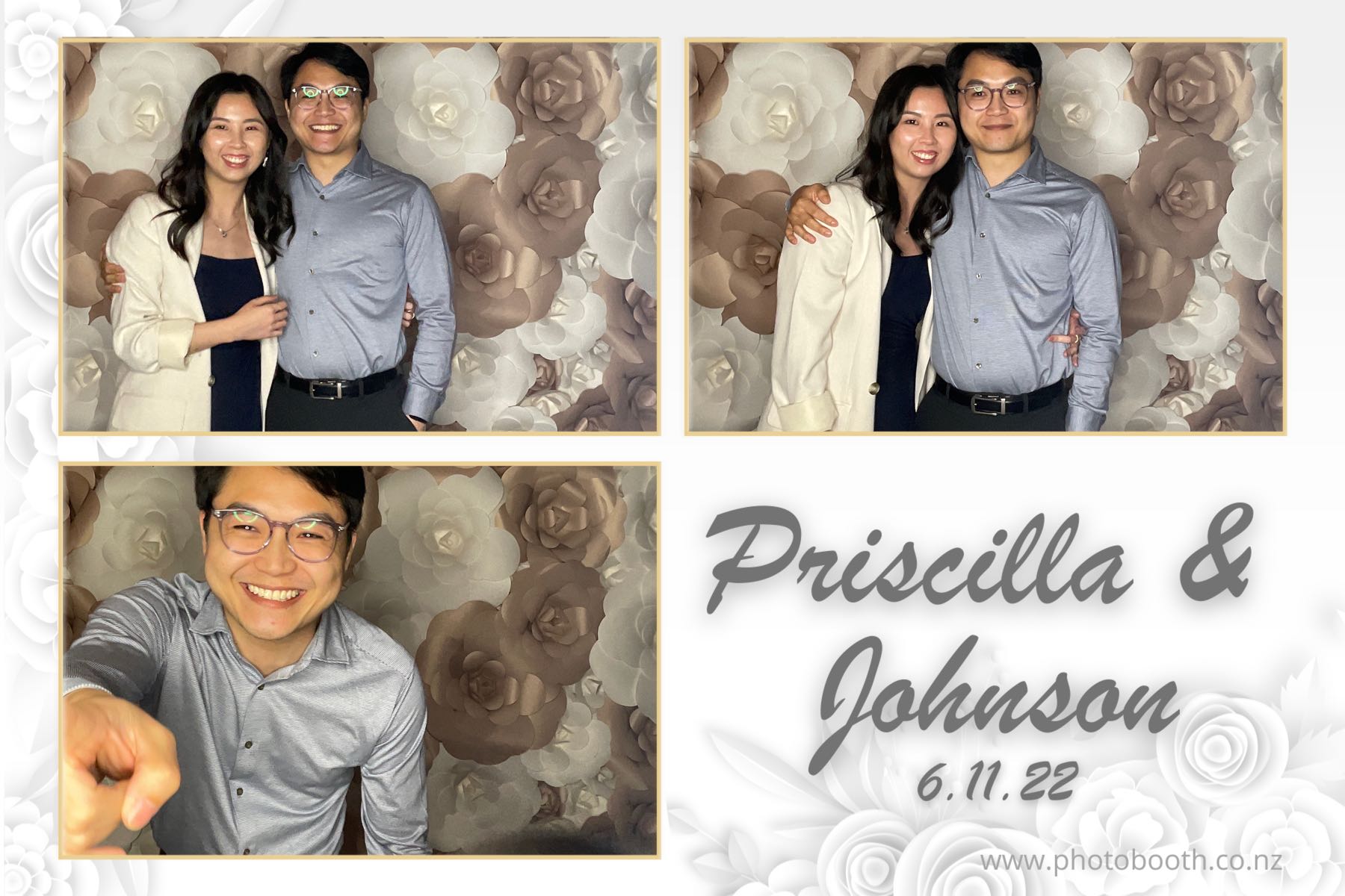 Johnson & Priscilla's Wedding | View more photos from the event at gallery.photobooth.co.nz/u/SelfieCentral/Johnson-Priscillas-Wedding