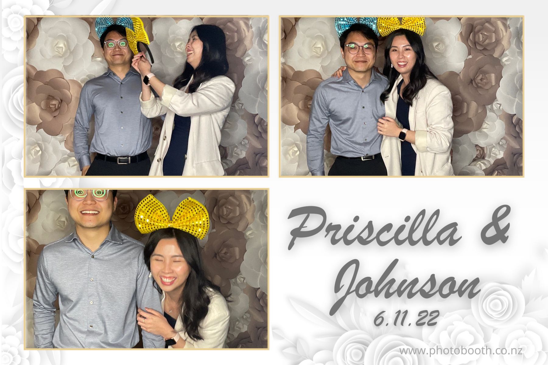 Johnson & Priscilla's Wedding | View more photos from the event at gallery.photobooth.co.nz/u/SelfieCentral/Johnson-Priscillas-Wedding