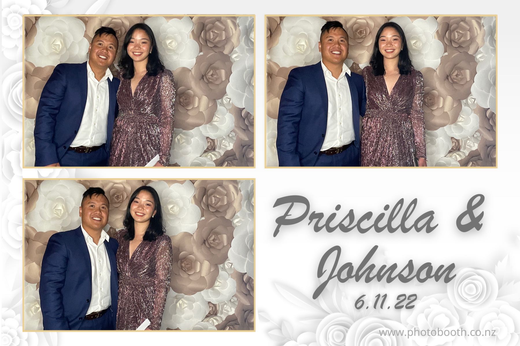 Johnson & Priscilla's Wedding | View more photos from the event at gallery.photobooth.co.nz/u/SelfieCentral/Johnson-Priscillas-Wedding