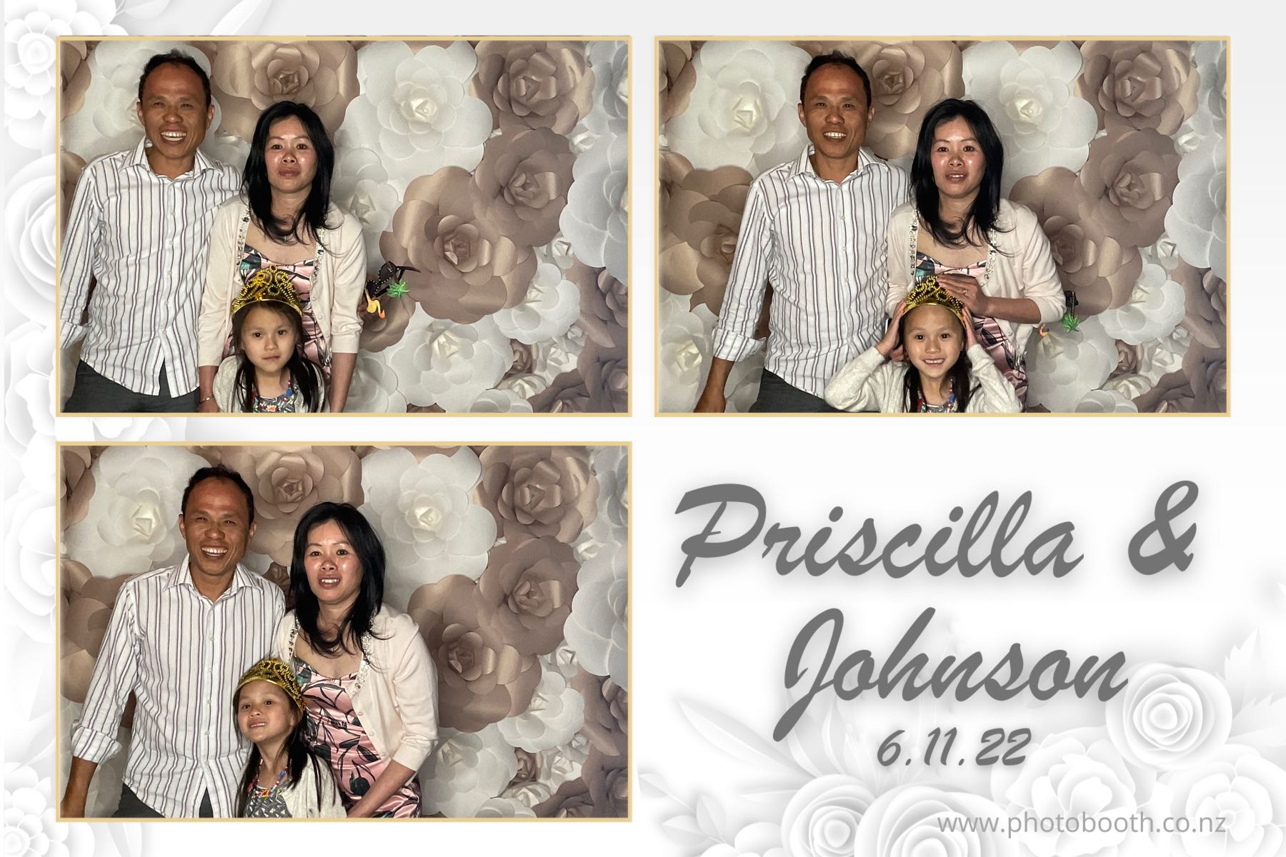 Johnson & Priscilla's Wedding | View more photos from the event at gallery.photobooth.co.nz/u/SelfieCentral/Johnson-Priscillas-Wedding
