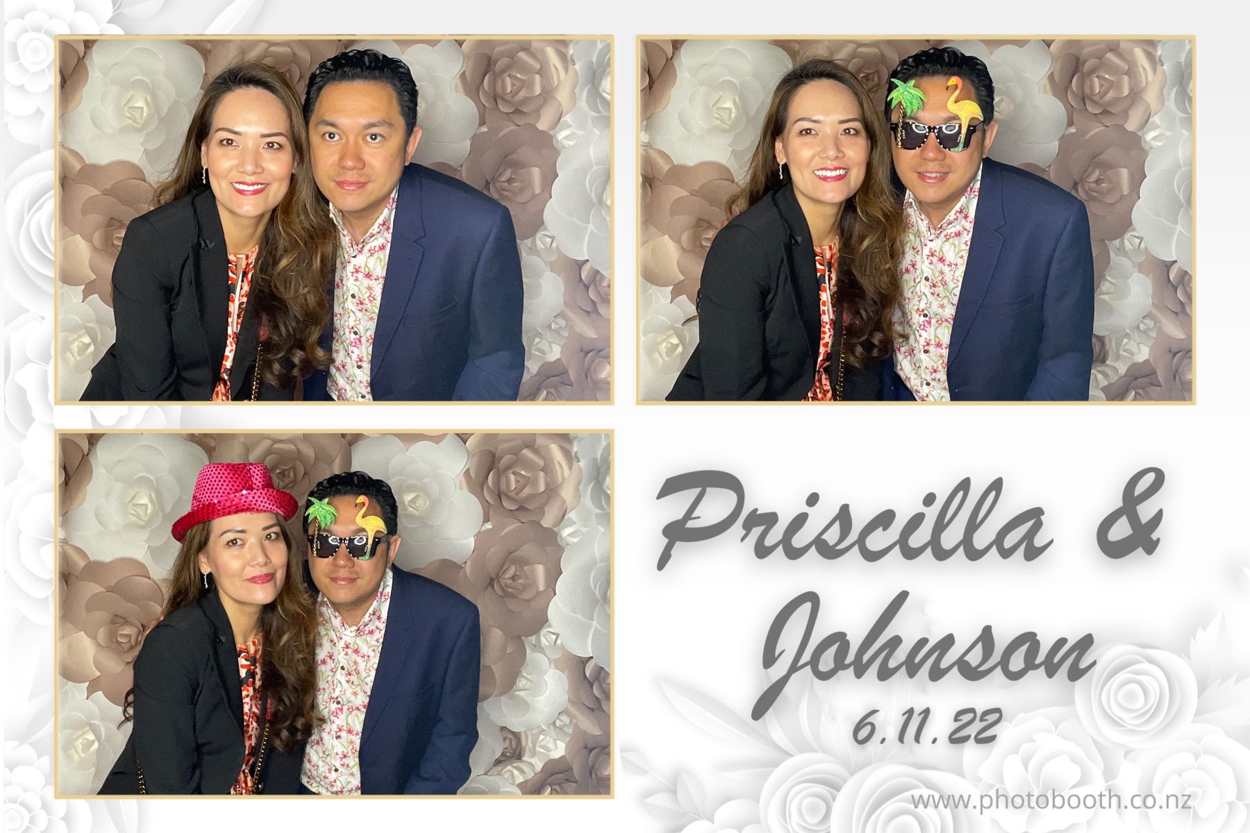 Johnson & Priscilla's Wedding | View more photos from the event at gallery.photobooth.co.nz/u/SelfieCentral/Johnson-Priscillas-Wedding