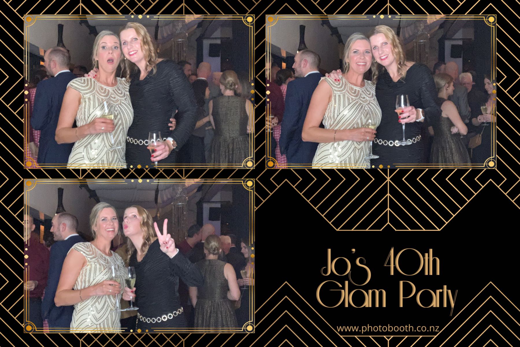 Jo's Glam 40th | View more photos from the event at gallery.photobooth.co.nz/u/SelfieCentral/Jos-Glam-40th