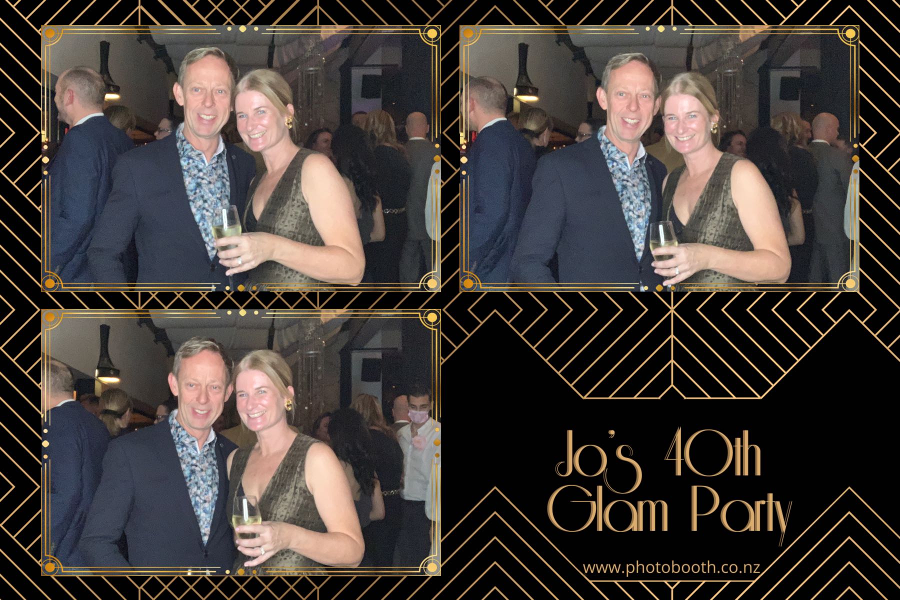 Jo's Glam 40th | View more photos from the event at gallery.photobooth.co.nz/u/SelfieCentral/Jos-Glam-40th