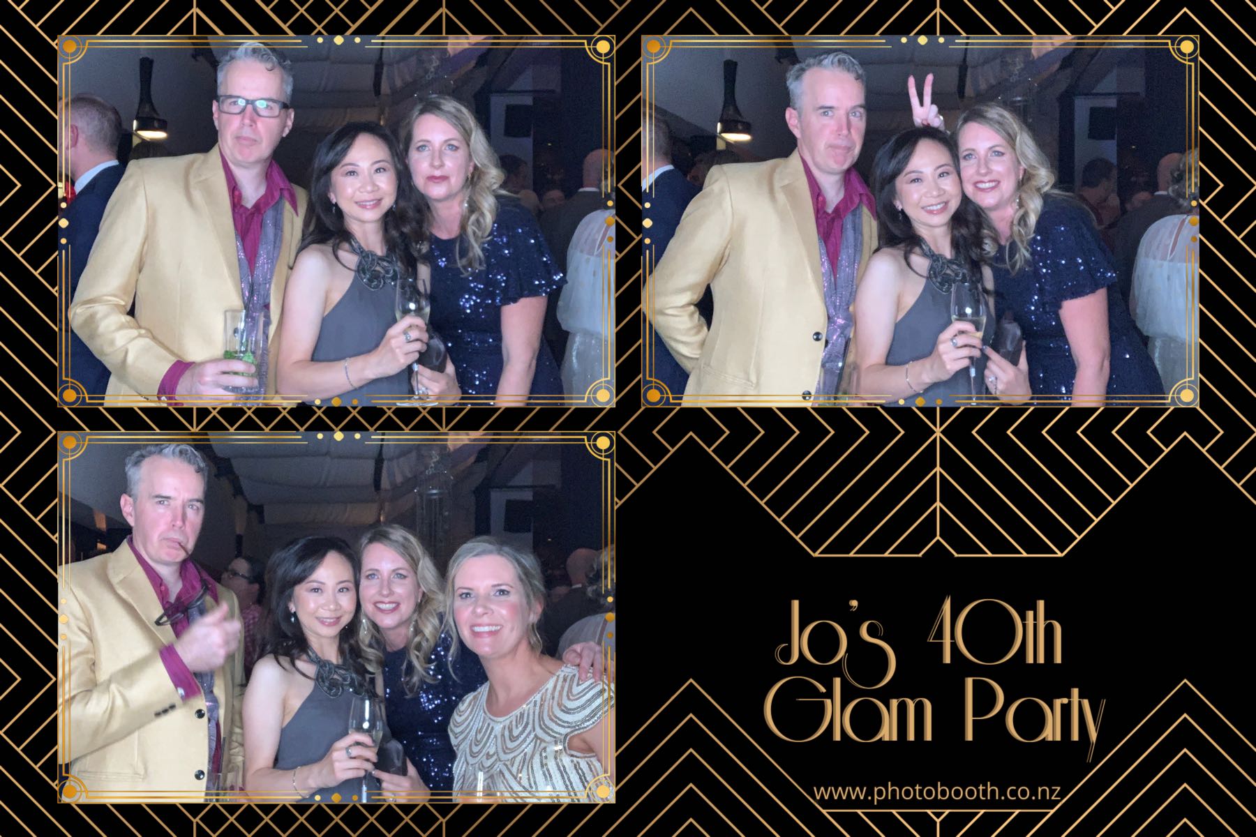 Jo's Glam 40th | View more photos from the event at gallery.photobooth.co.nz/u/SelfieCentral/Jos-Glam-40th