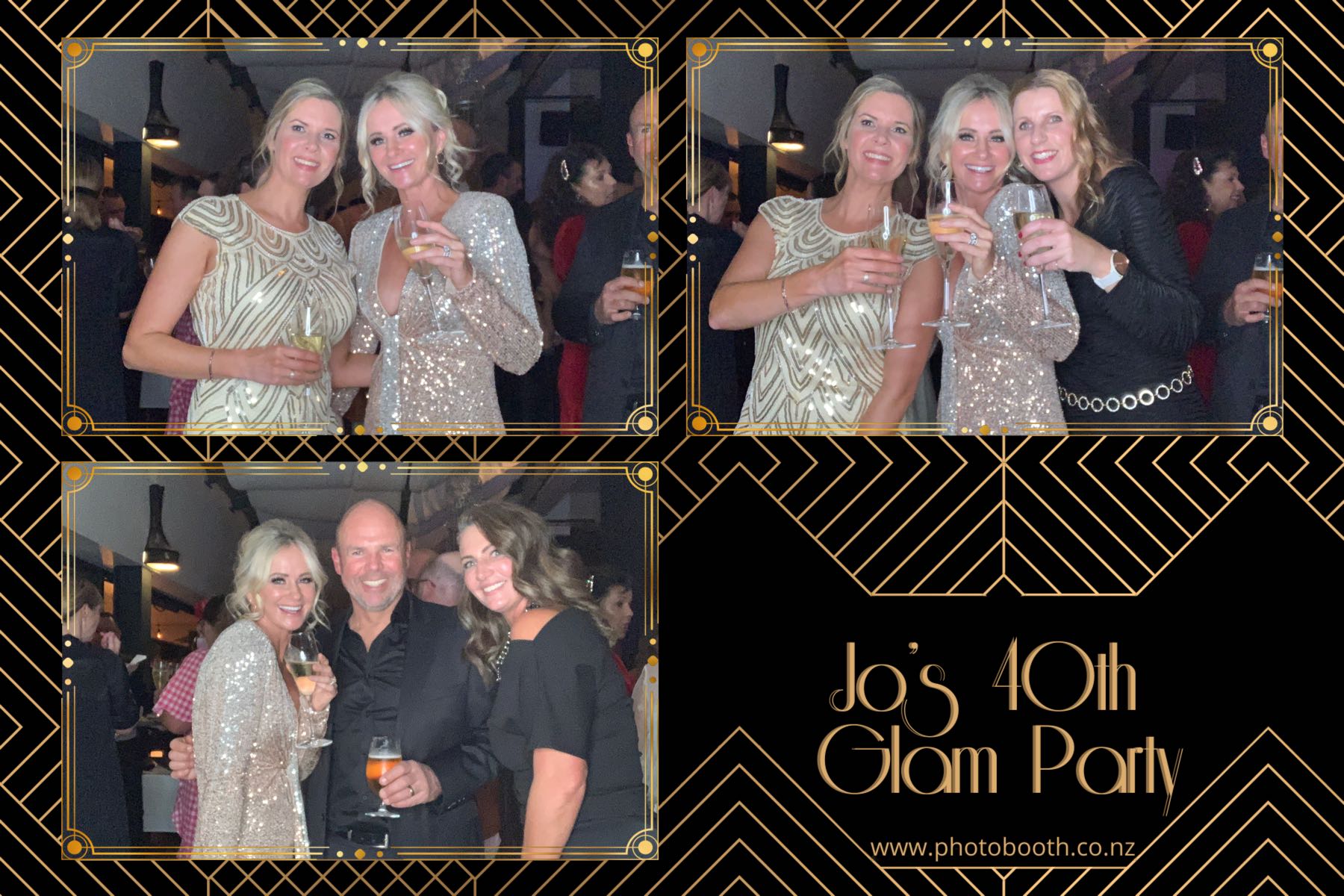 Jo's Glam 40th | View more photos from the event at gallery.photobooth.co.nz/u/SelfieCentral/Jos-Glam-40th