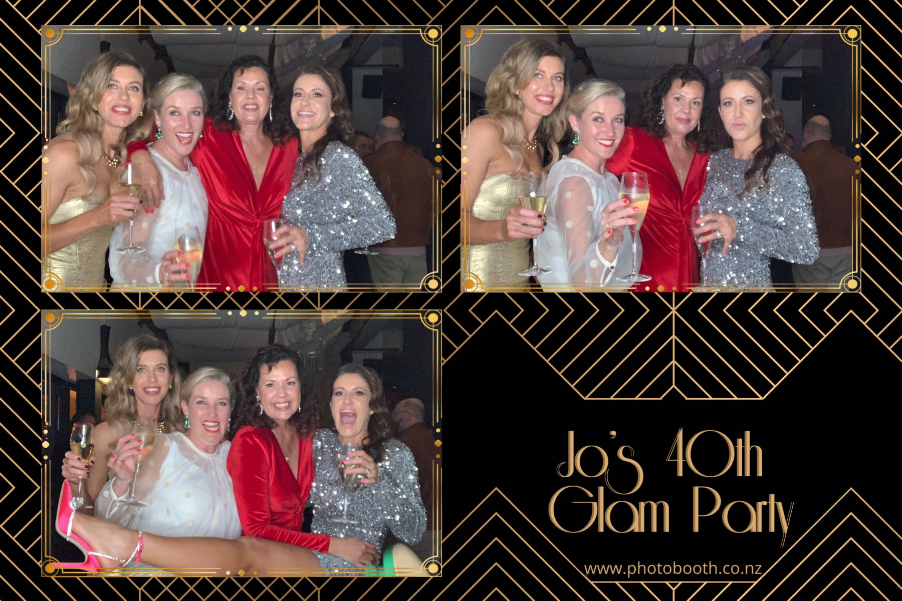 Jo's Glam 40th | View more photos from the event at gallery.photobooth.co.nz/u/SelfieCentral/Jos-Glam-40th