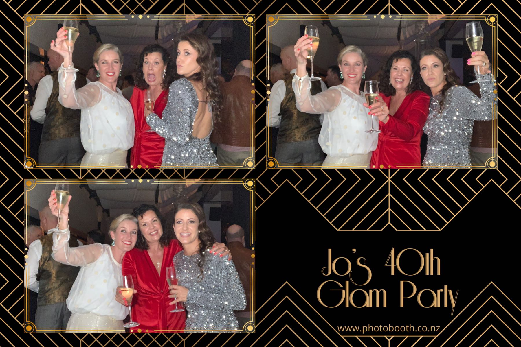 Jo's Glam 40th | View more photos from the event at gallery.photobooth.co.nz/u/SelfieCentral/Jos-Glam-40th