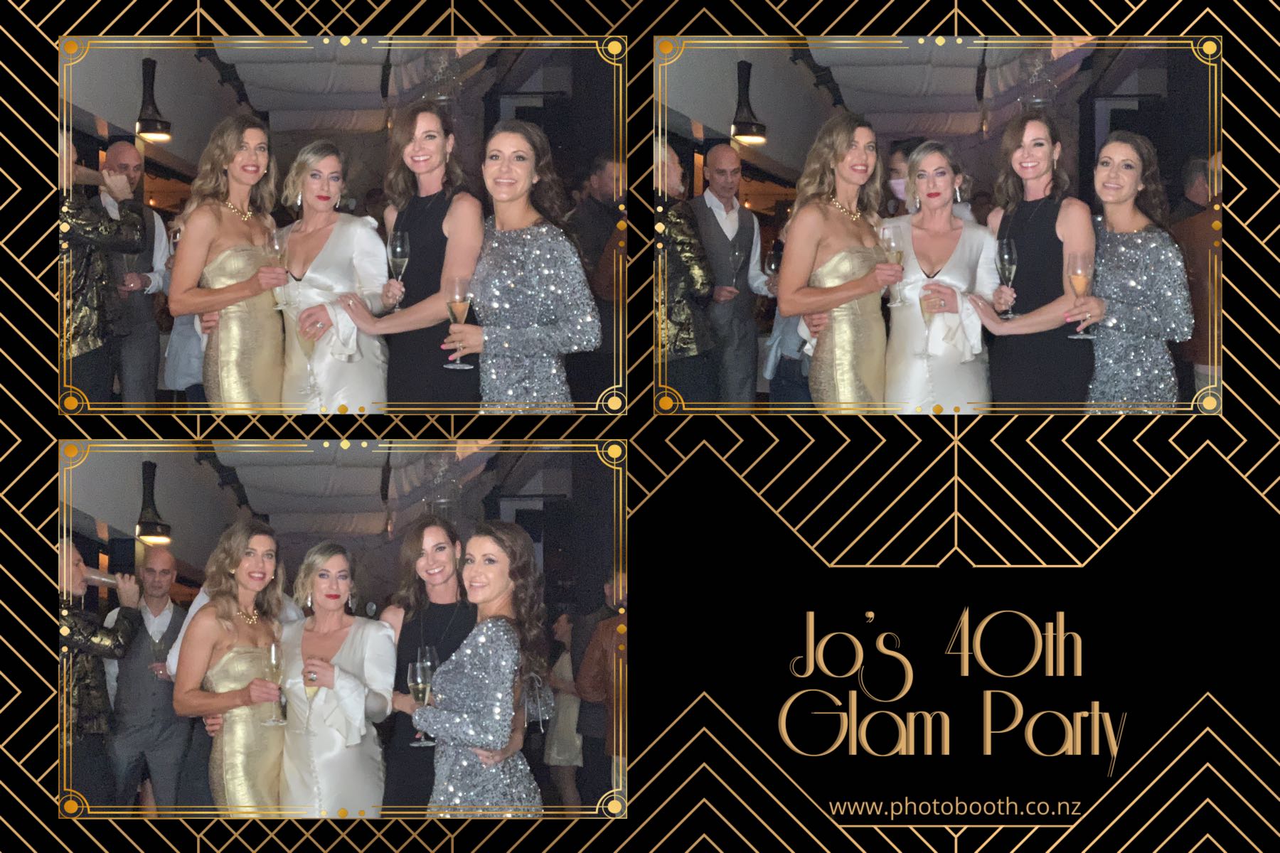 Jo's Glam 40th | View more photos from the event at gallery.photobooth.co.nz/u/SelfieCentral/Jos-Glam-40th