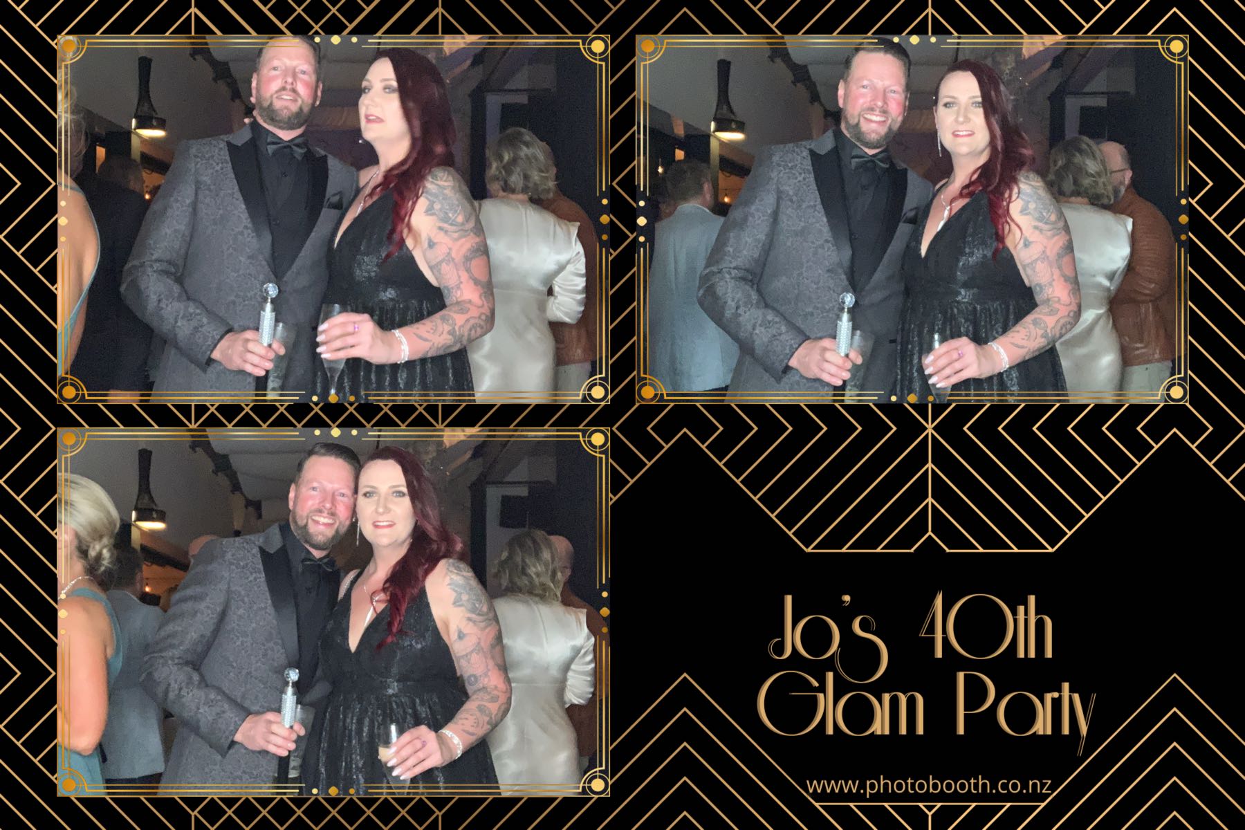 Jo's Glam 40th | View more photos from the event at gallery.photobooth.co.nz/u/SelfieCentral/Jos-Glam-40th