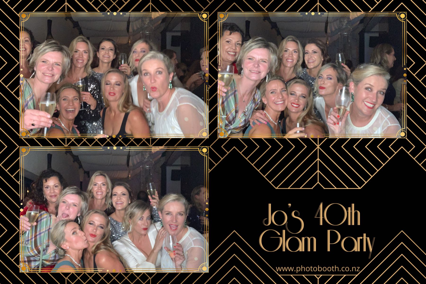 Jo's Glam 40th | View more photos from the event at gallery.photobooth.co.nz/u/SelfieCentral/Jos-Glam-40th