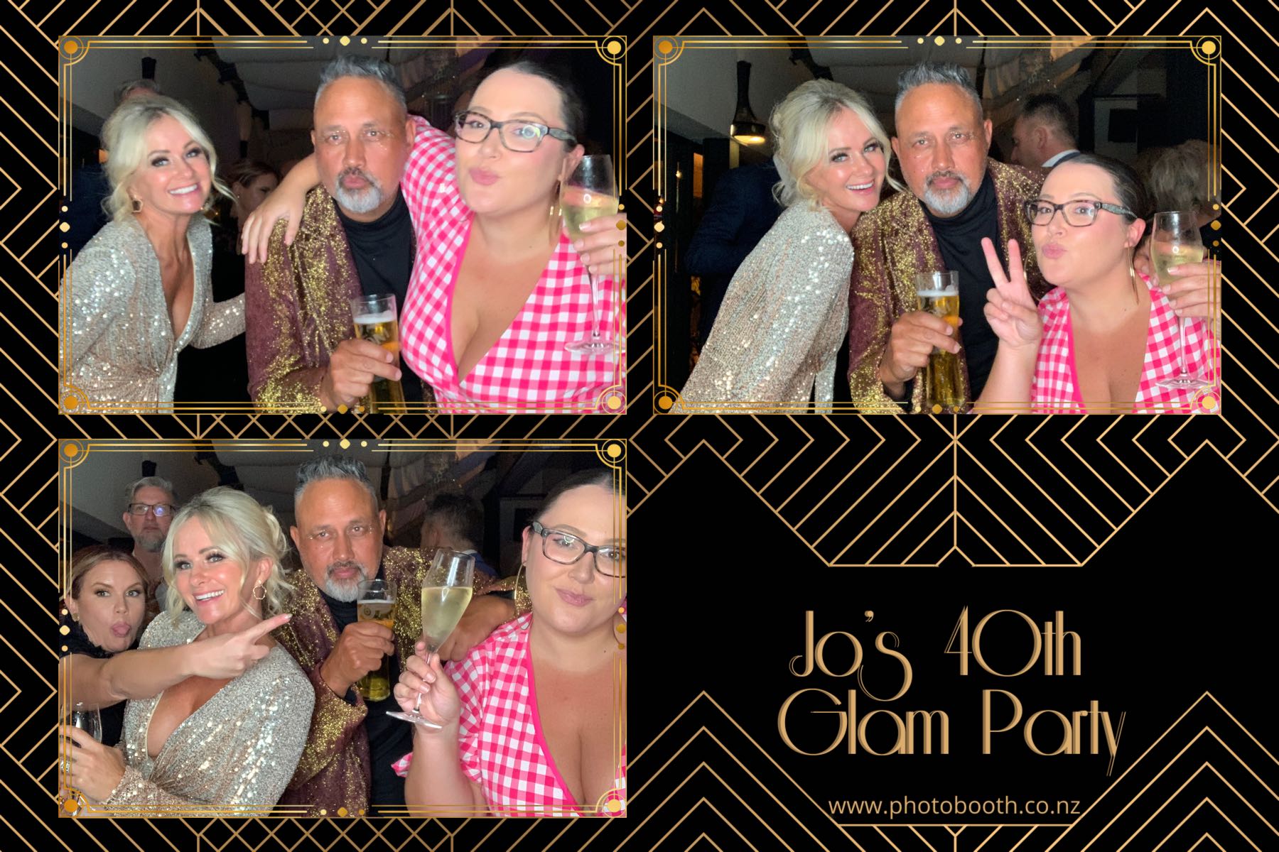 Jo's Glam 40th | View more photos from the event at gallery.photobooth.co.nz/u/SelfieCentral/Jos-Glam-40th