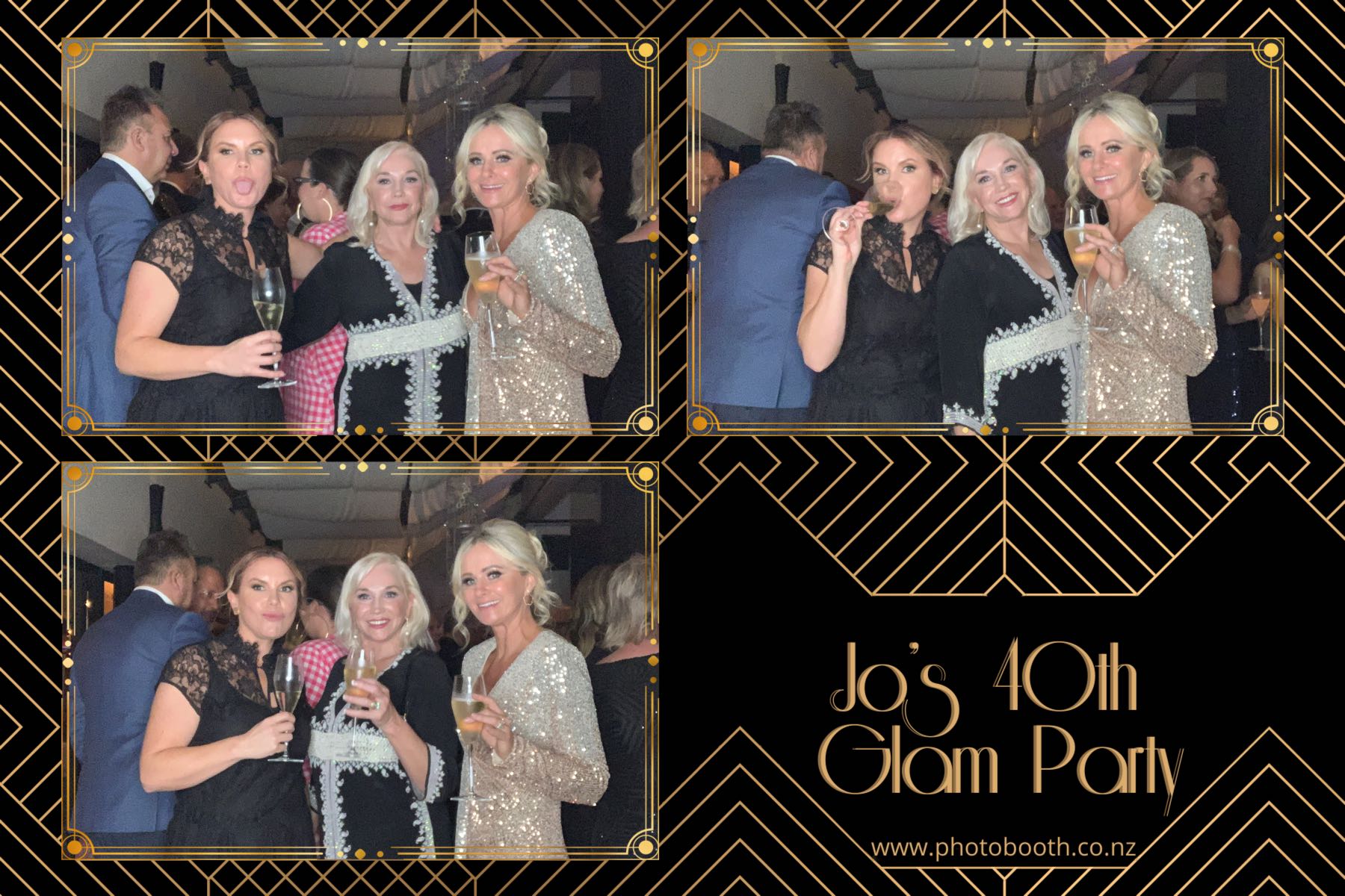 Jo's Glam 40th | View more photos from the event at gallery.photobooth.co.nz/u/SelfieCentral/Jos-Glam-40th