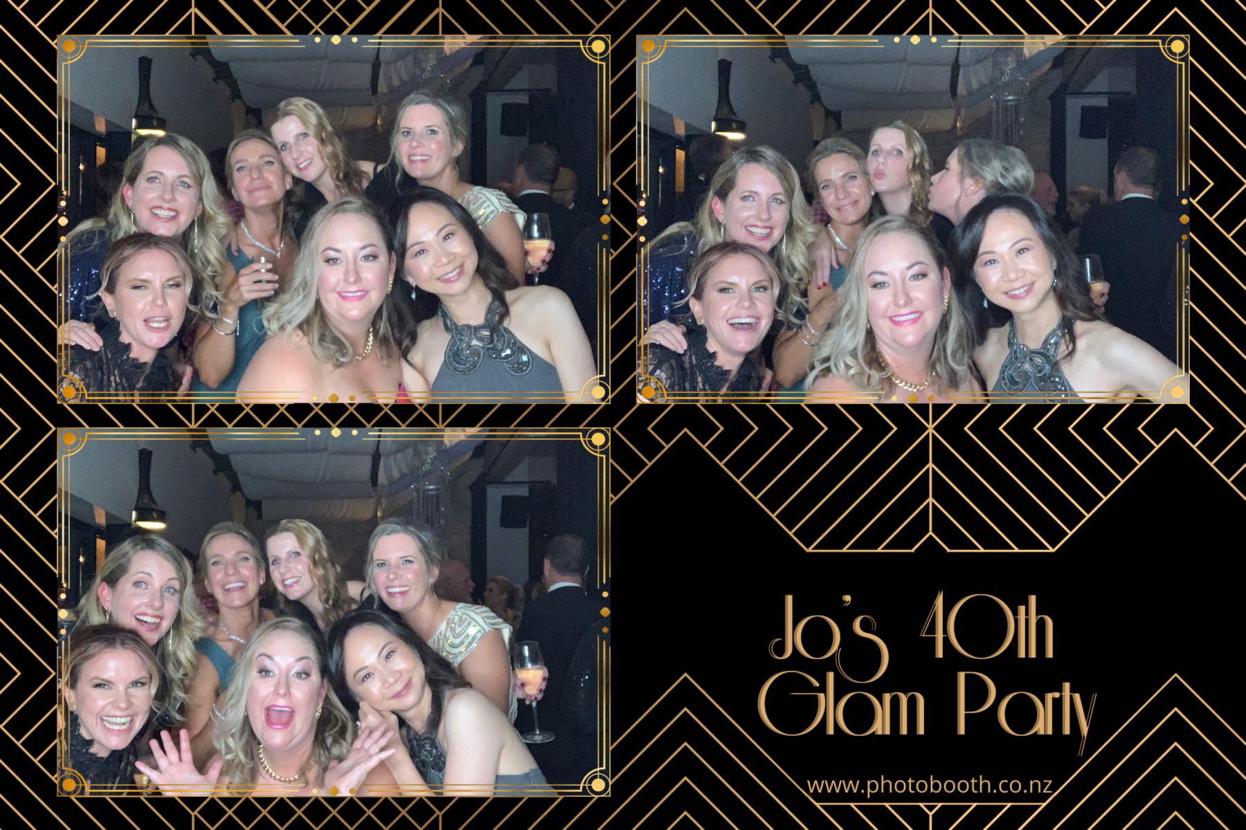 Jo's Glam 40th | View more photos from the event at gallery.photobooth.co.nz/u/SelfieCentral/Jos-Glam-40th