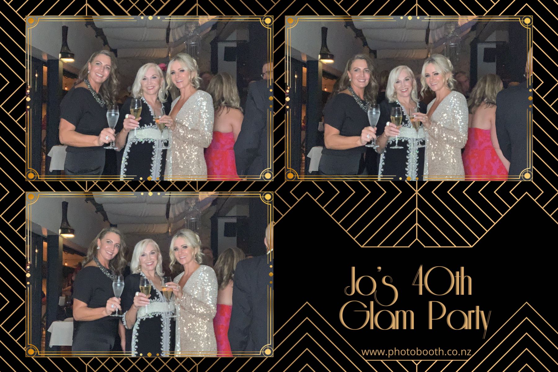 Jo's Glam 40th | View more photos from the event at gallery.photobooth.co.nz/u/SelfieCentral/Jos-Glam-40th